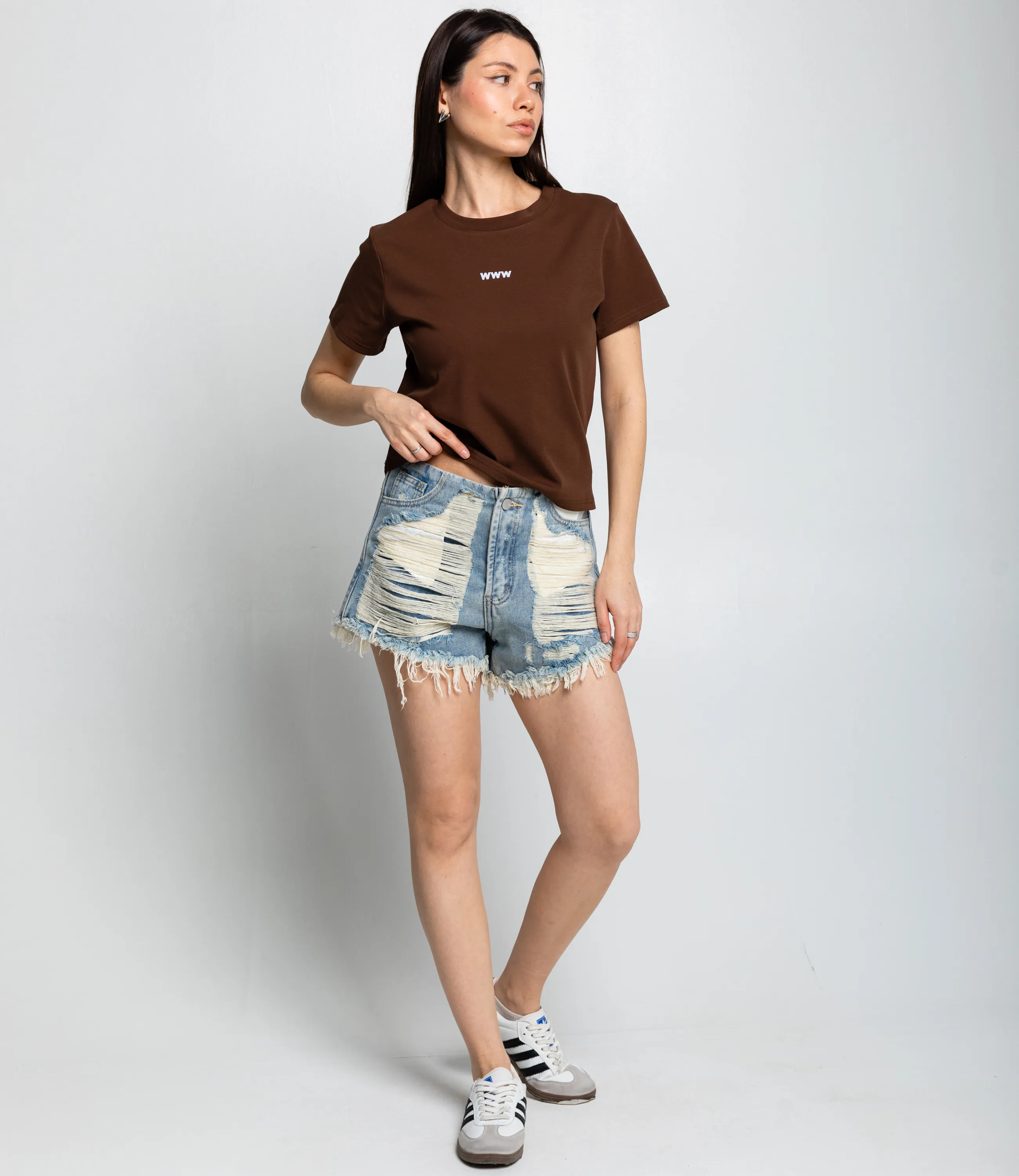 Футболка #КТ230, шоколадный - фото 4