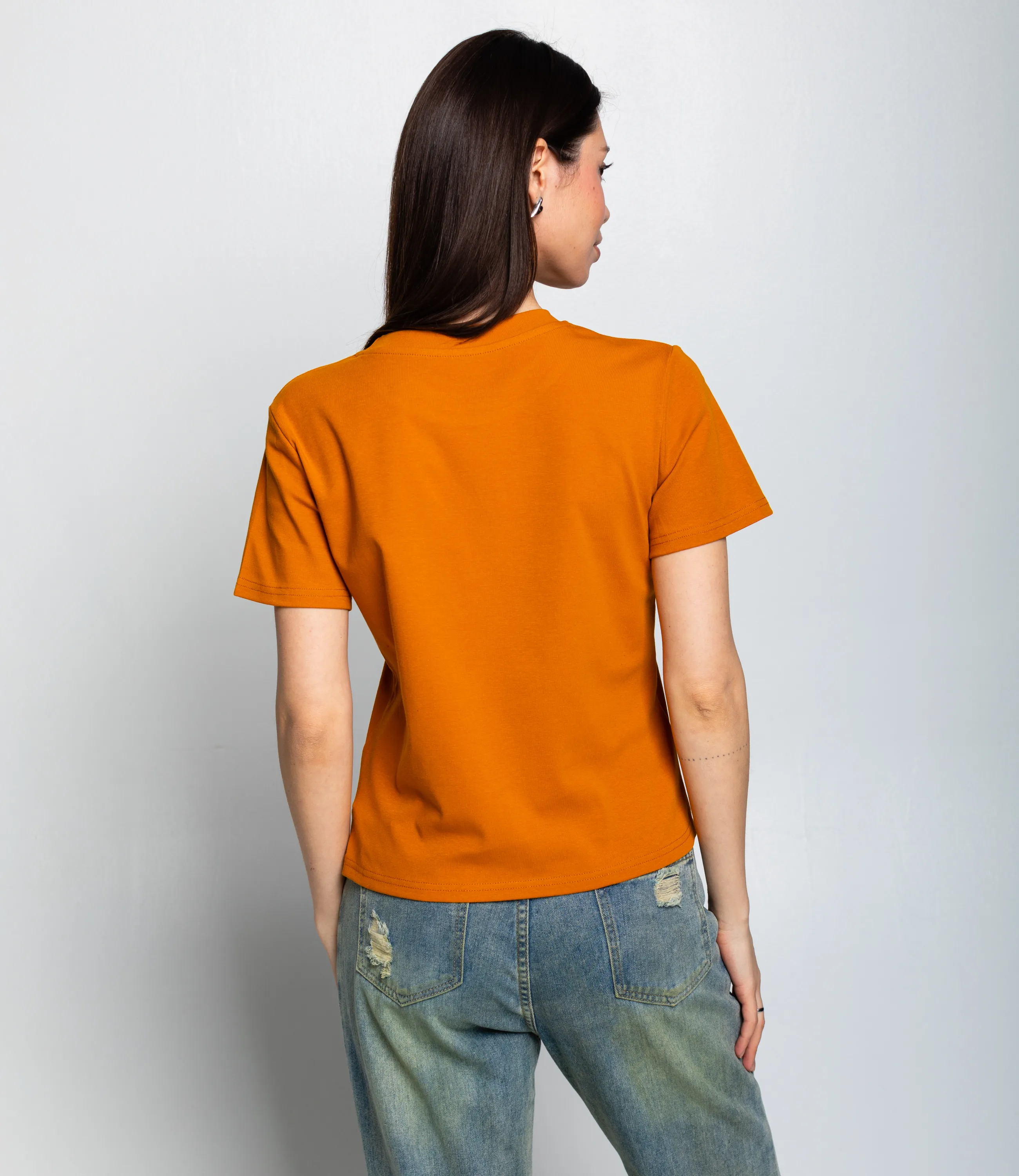 Футболка #КТ230, терракотовый - фото 3
