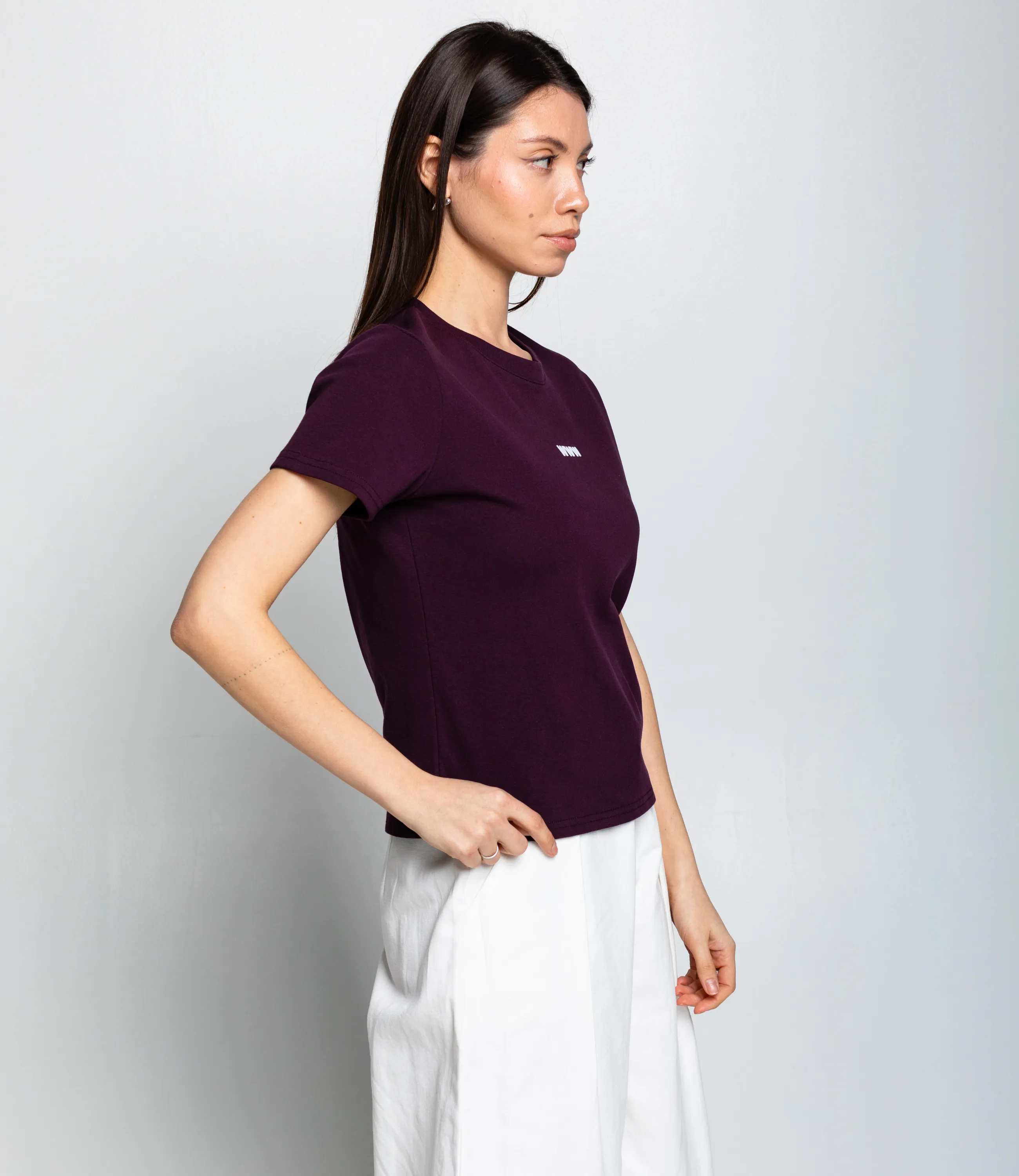 Футболка #КТ230, тёмно-фиолетовый - фото 2