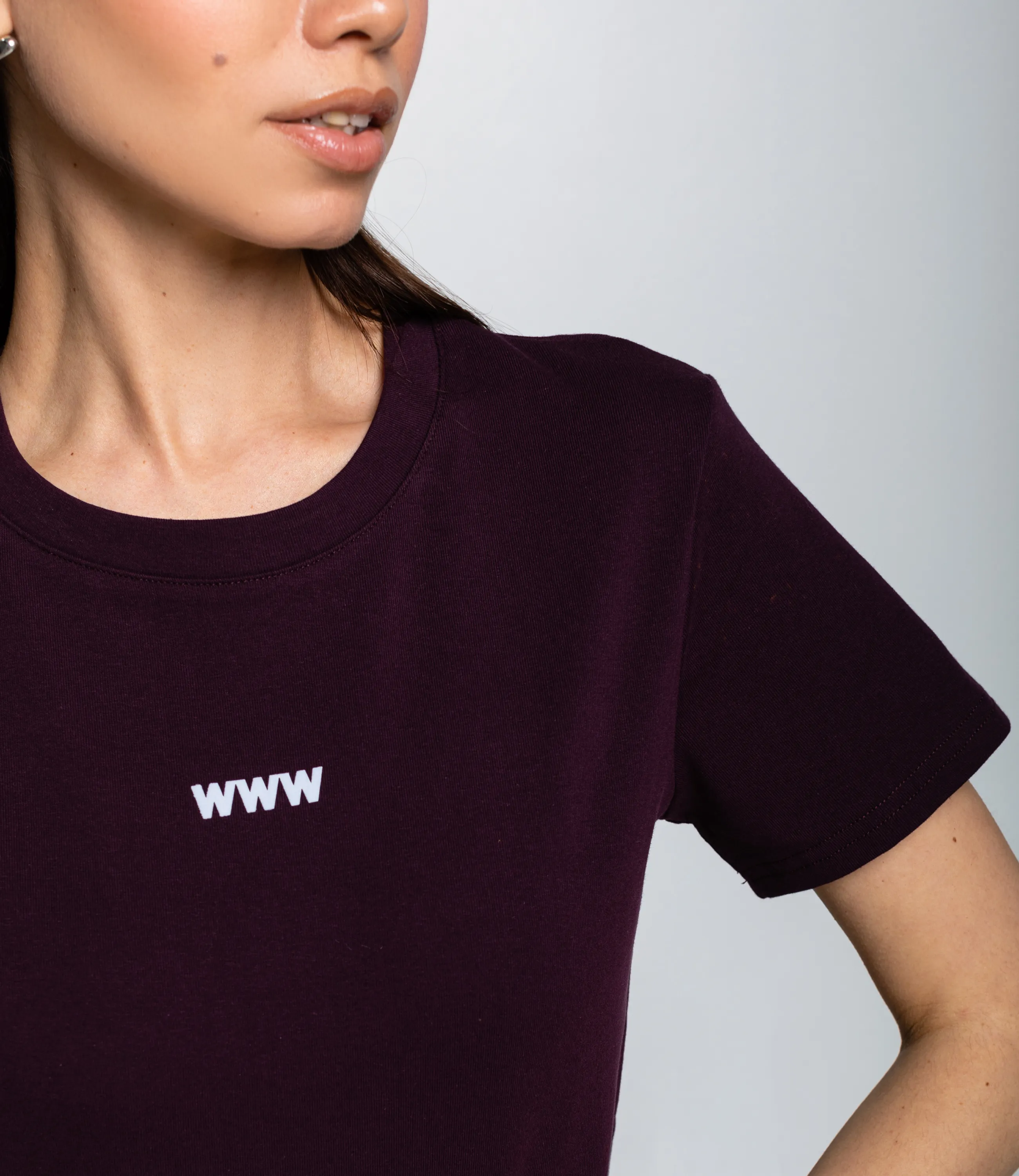 Футболка #КТ230, тёмно-фиолетовый - фото 5