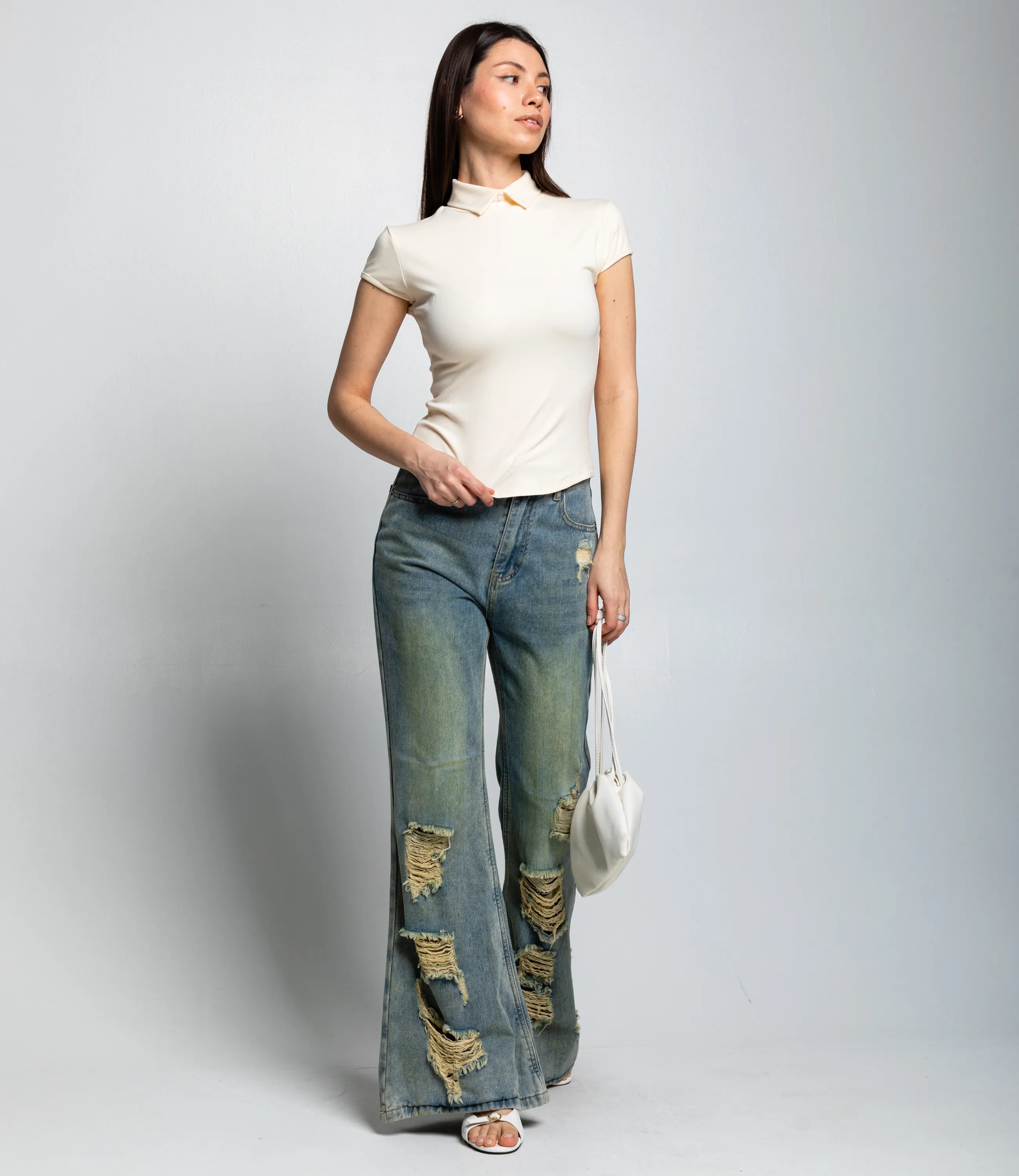 Футболка #КТ6845 (1), кремовый - фото 4