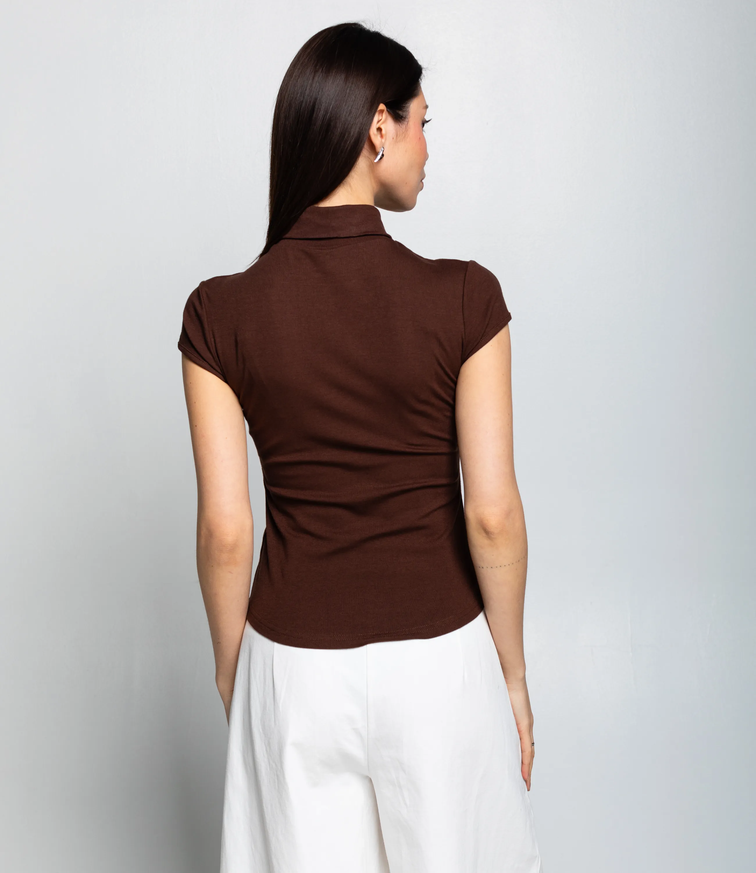 Футболка #КТ6845 (1), шоколадный - фото 3