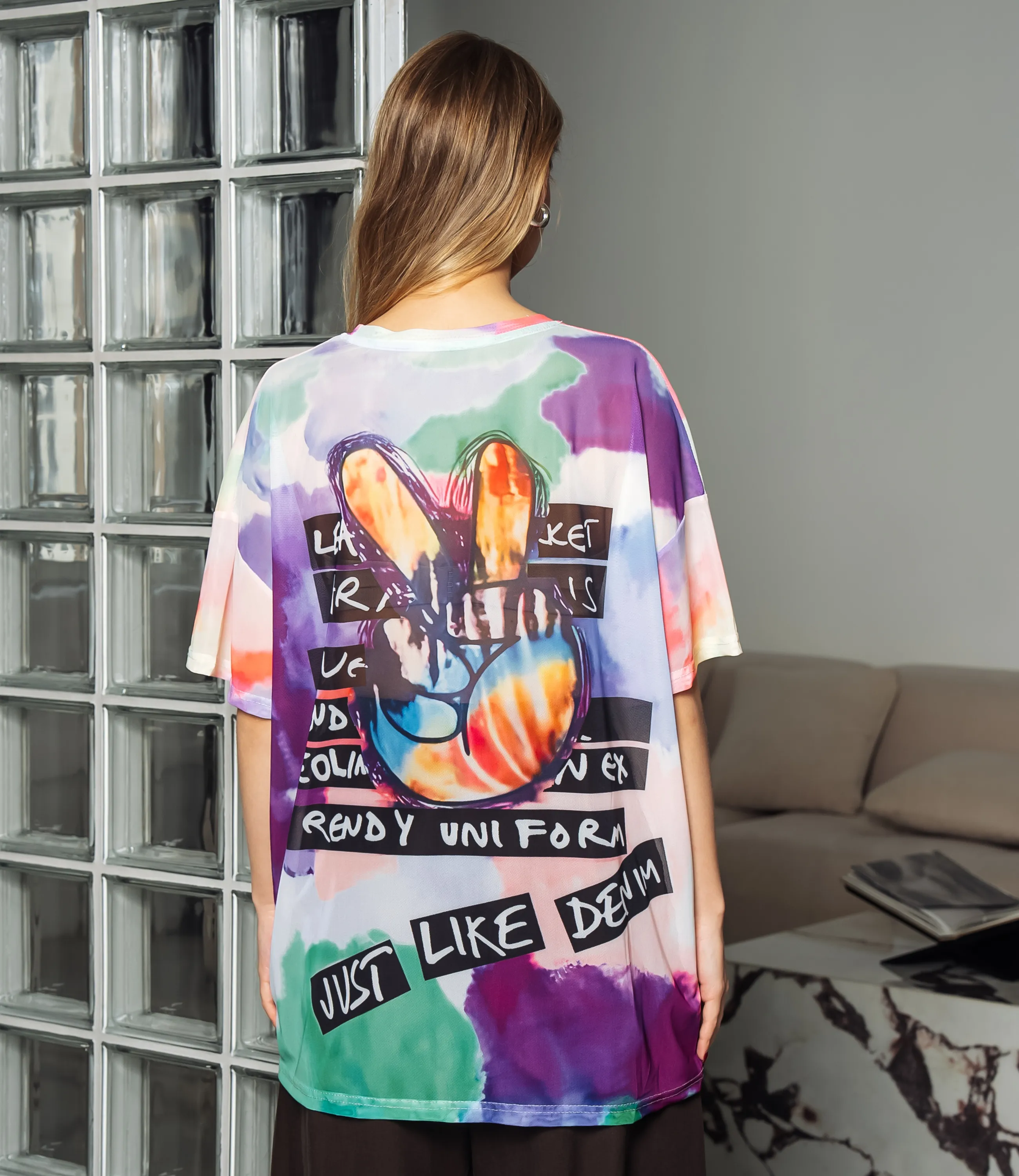 Футболка #КТ11 (12), розовый, зелёный - фото 3