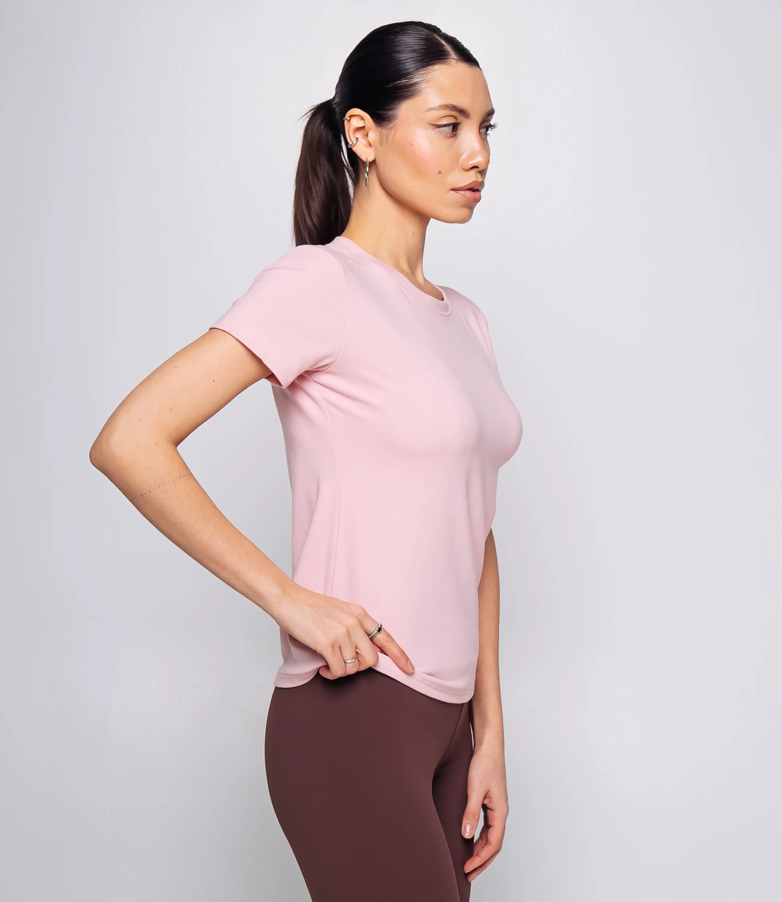 Футболка #КТ9005 (1), пудровый - фото 2