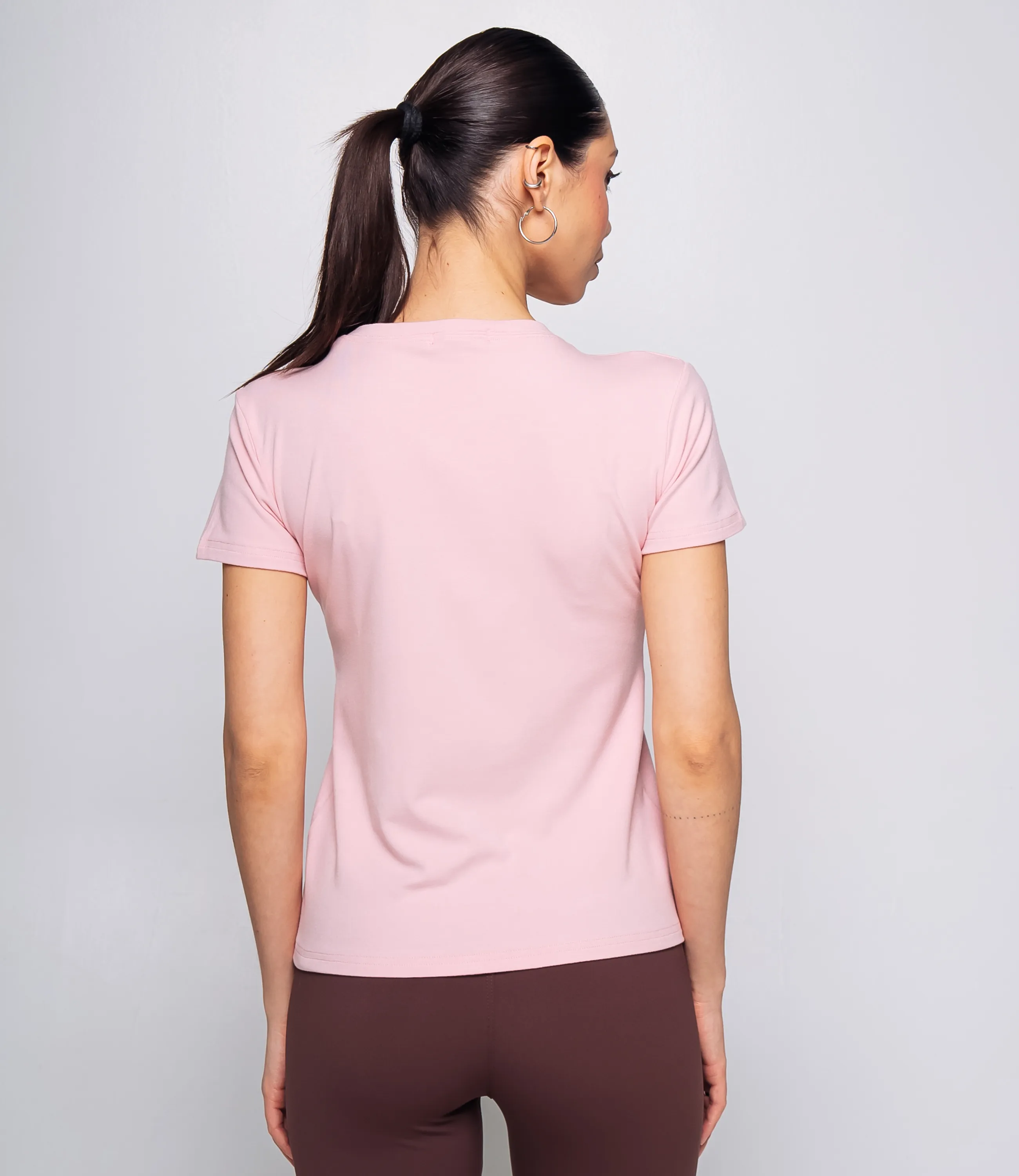 Футболка #КТ9005 (1), пудровый - фото 3