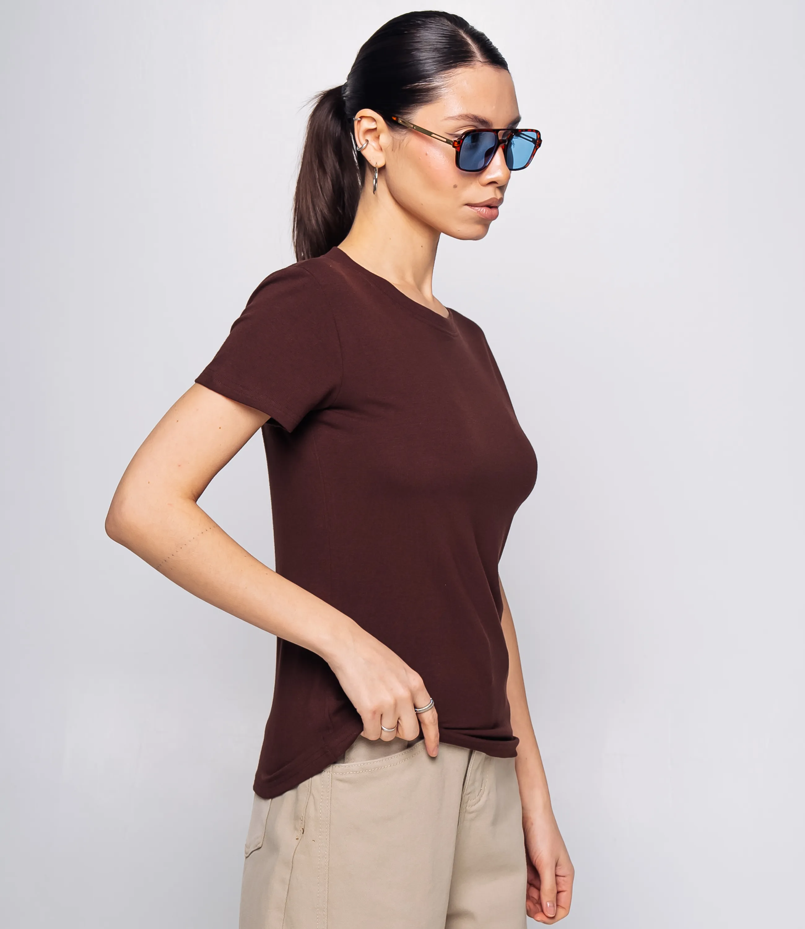 Футболка #КТ9005 (1), шоколадный - фото 2