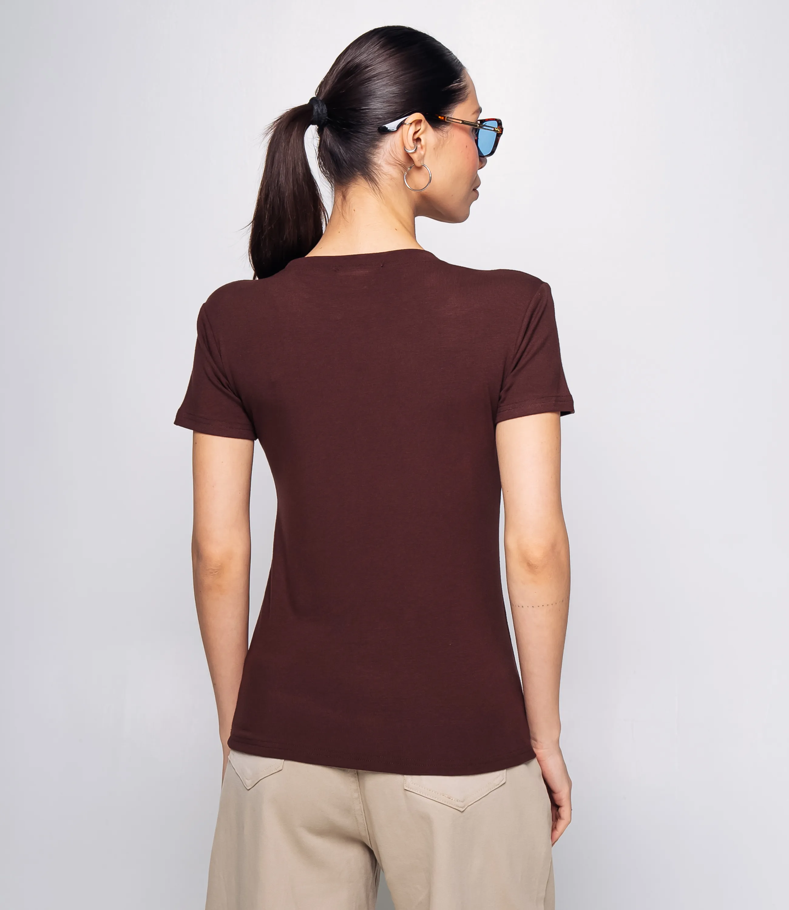Футболка #КТ9005 (1), шоколадный - фото 3