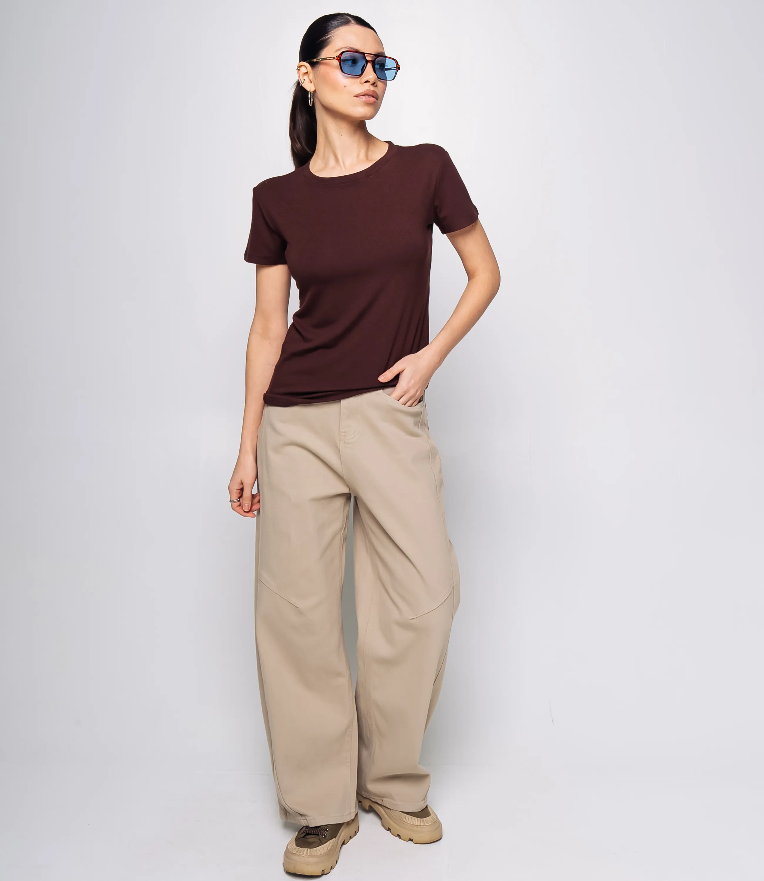 Футболка #КТ9005 (1), шоколадный - фото 4