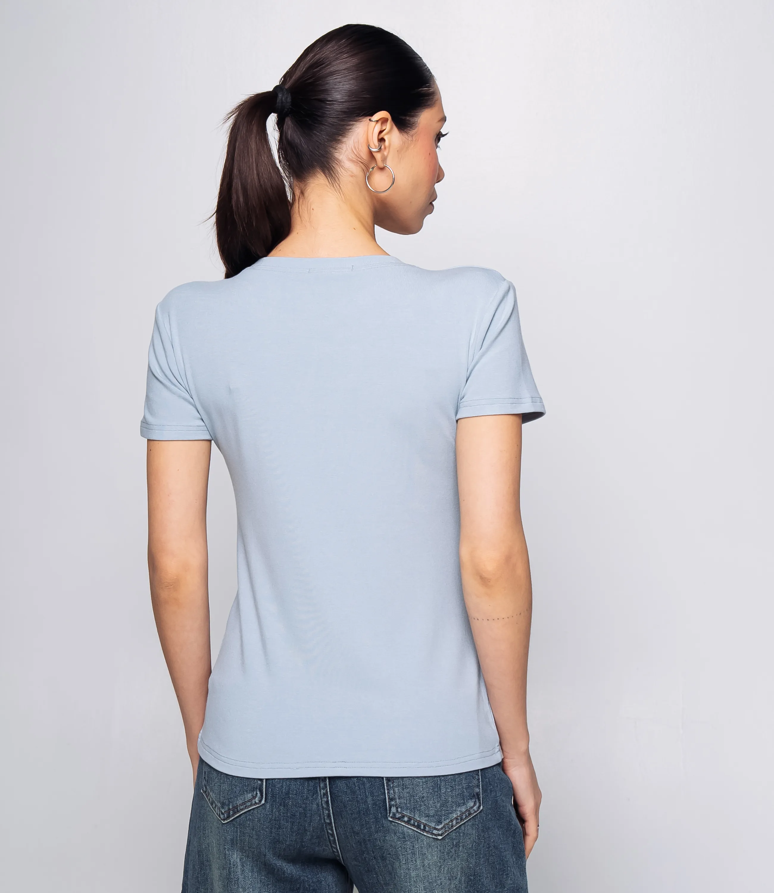 Футболка #КТ9005 (1), голубой - фото 3