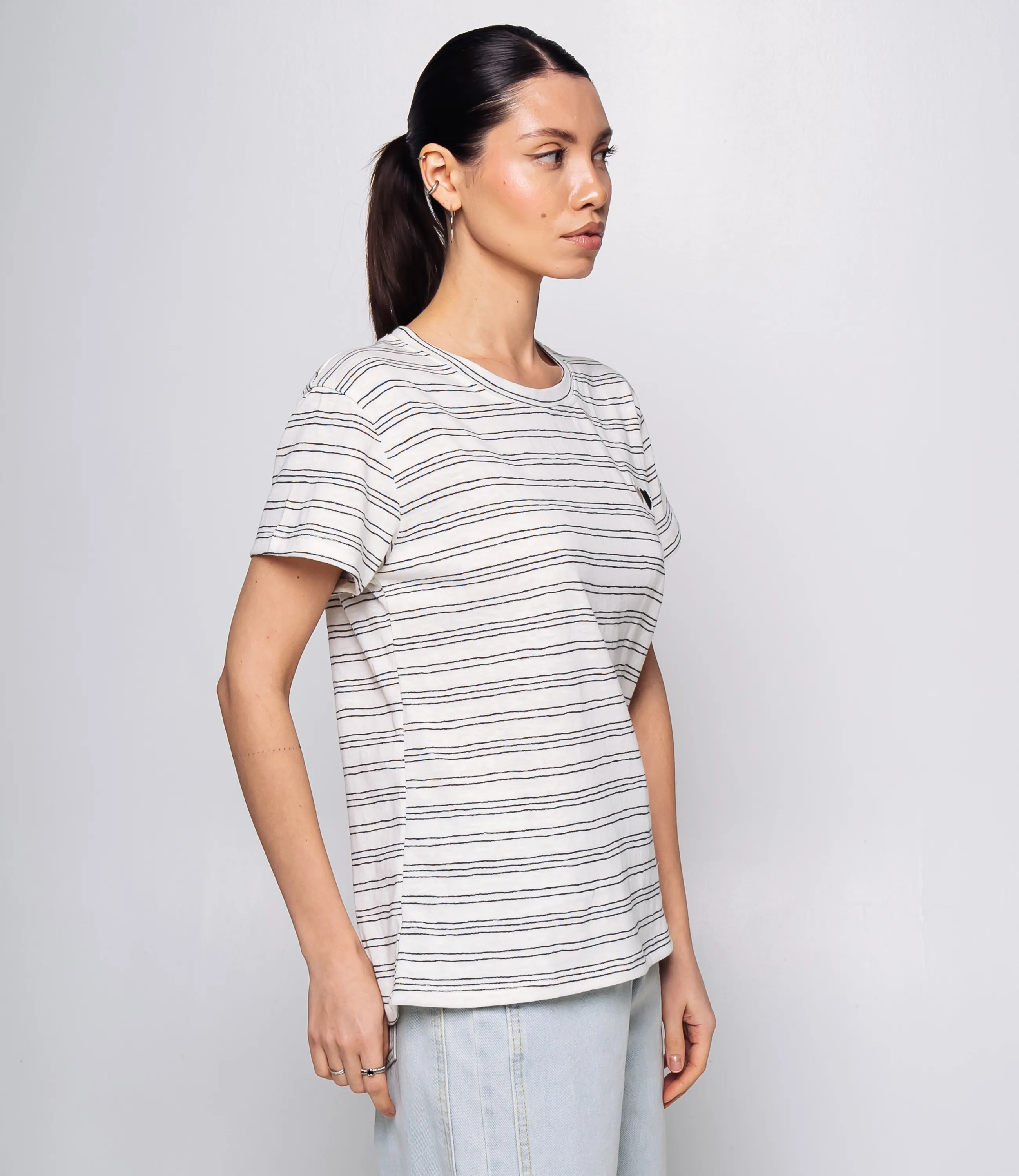 Футболка #КТ9101 (2), чёрный, белый - фото 2