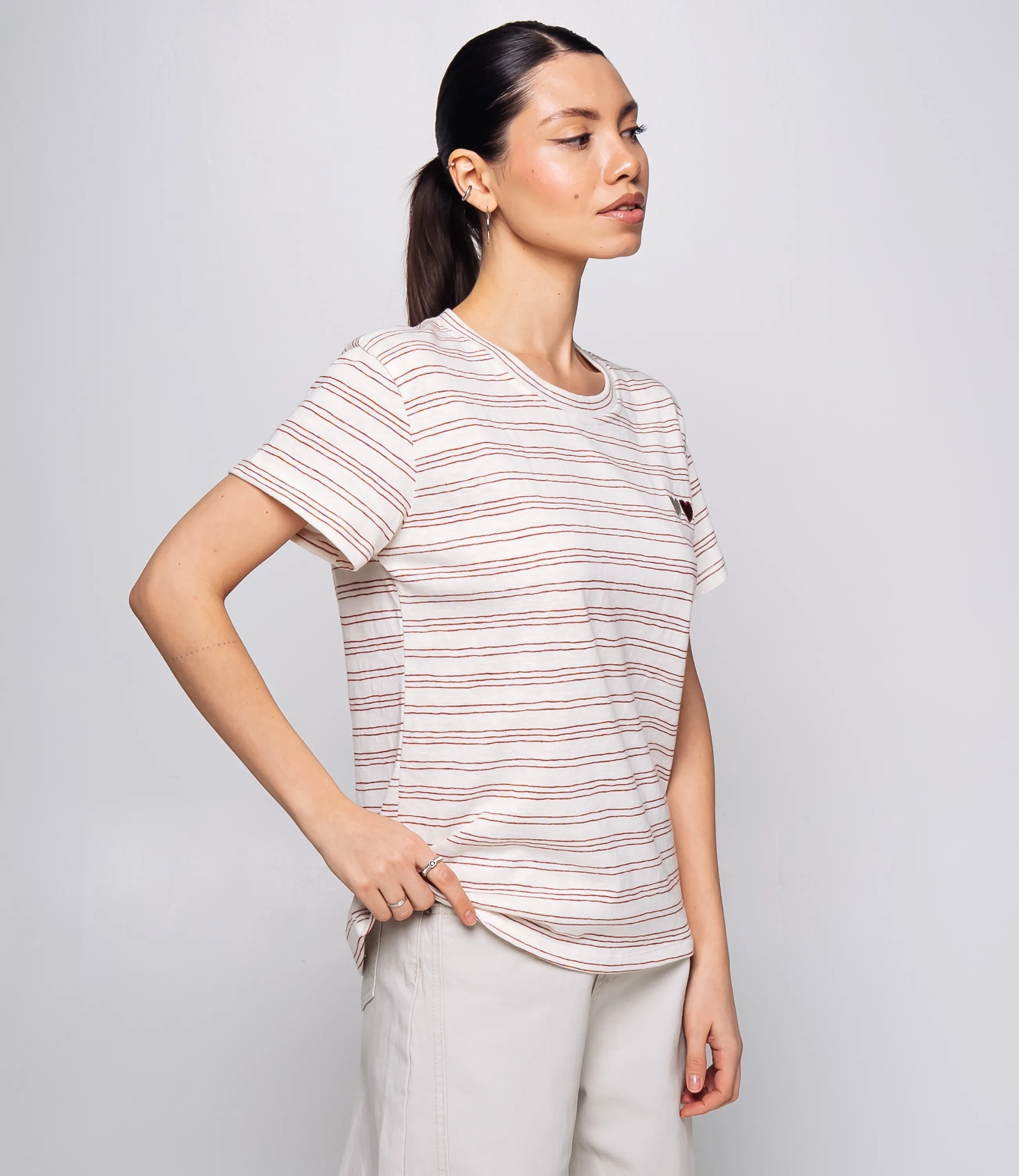 Футболка #КТ9101 (2), красный, белый - фото 2