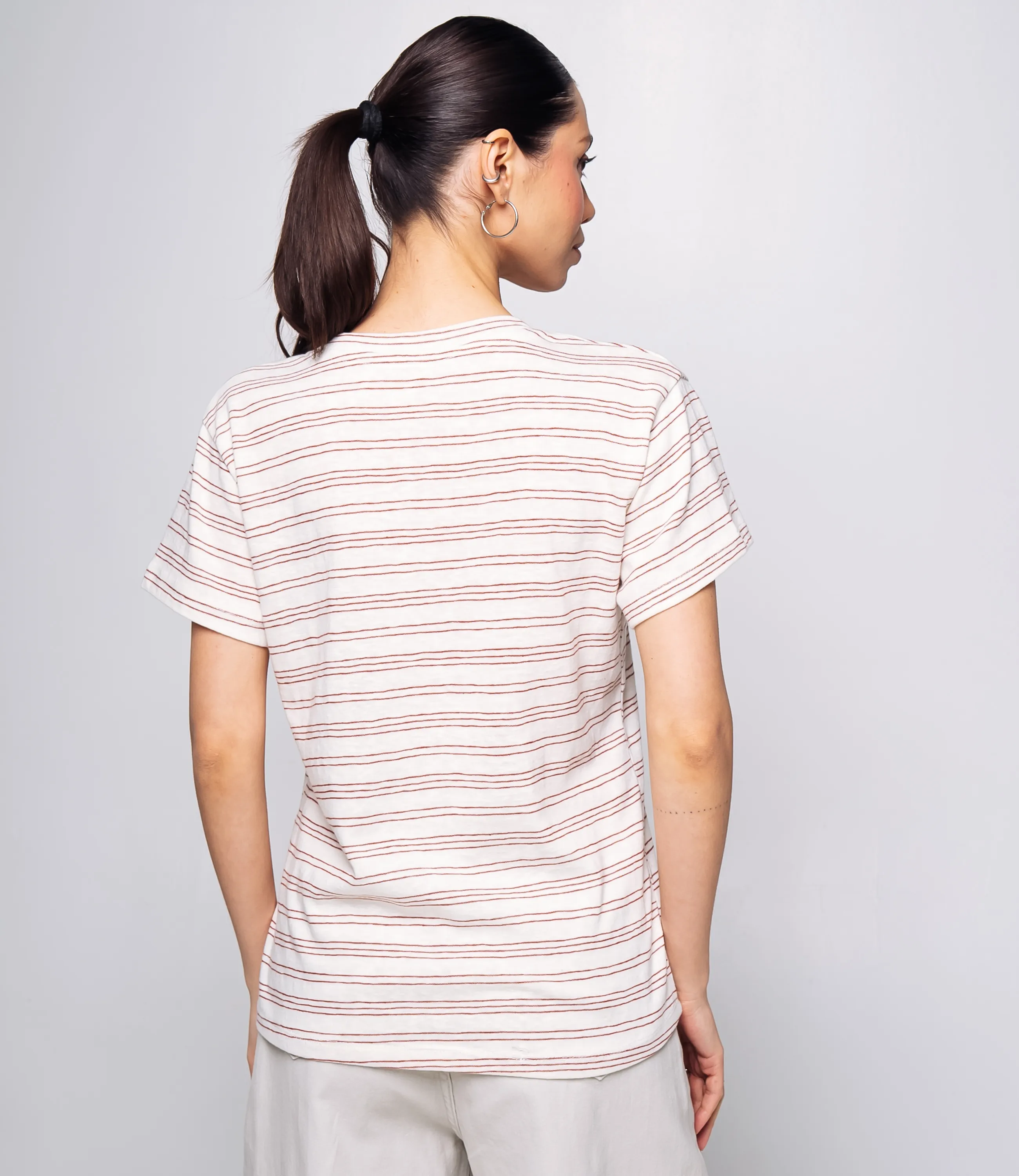 Футболка #КТ9101 (2), красный, белый - фото 3