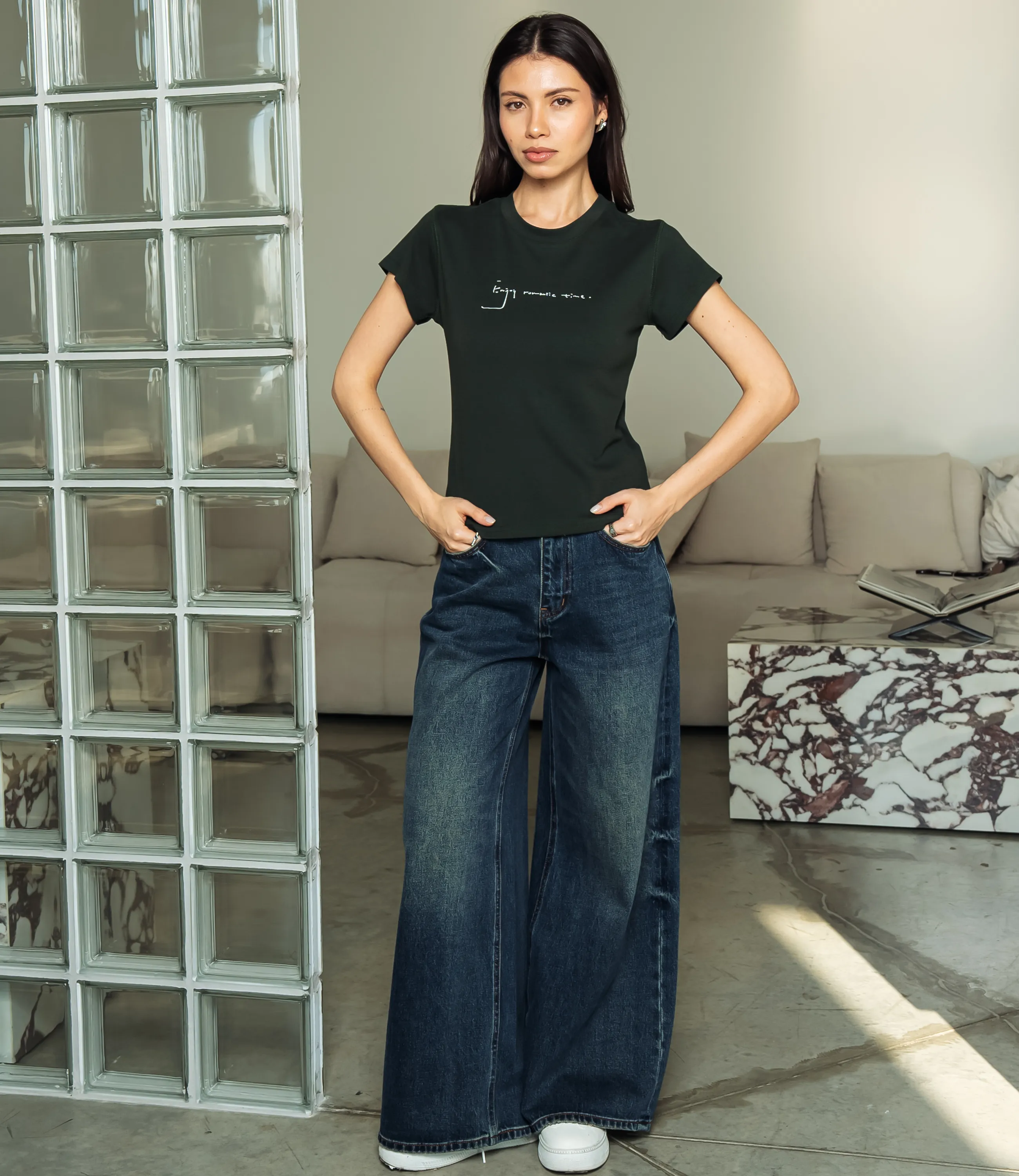 Футболка #КТ6217 (1), тёмно-зелёный - фото 4