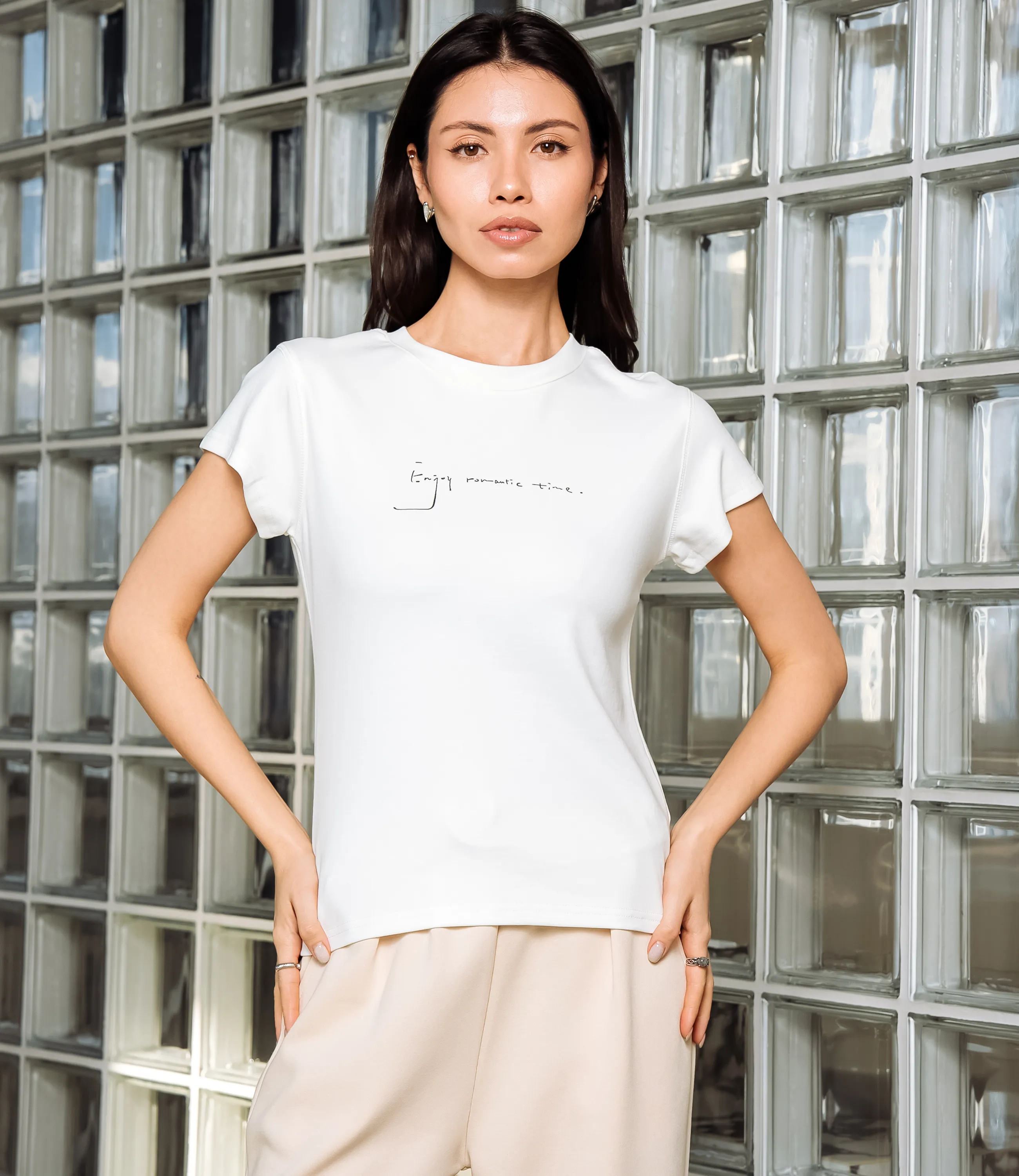 Футболка #КТ6217 (1), белый - фото 1