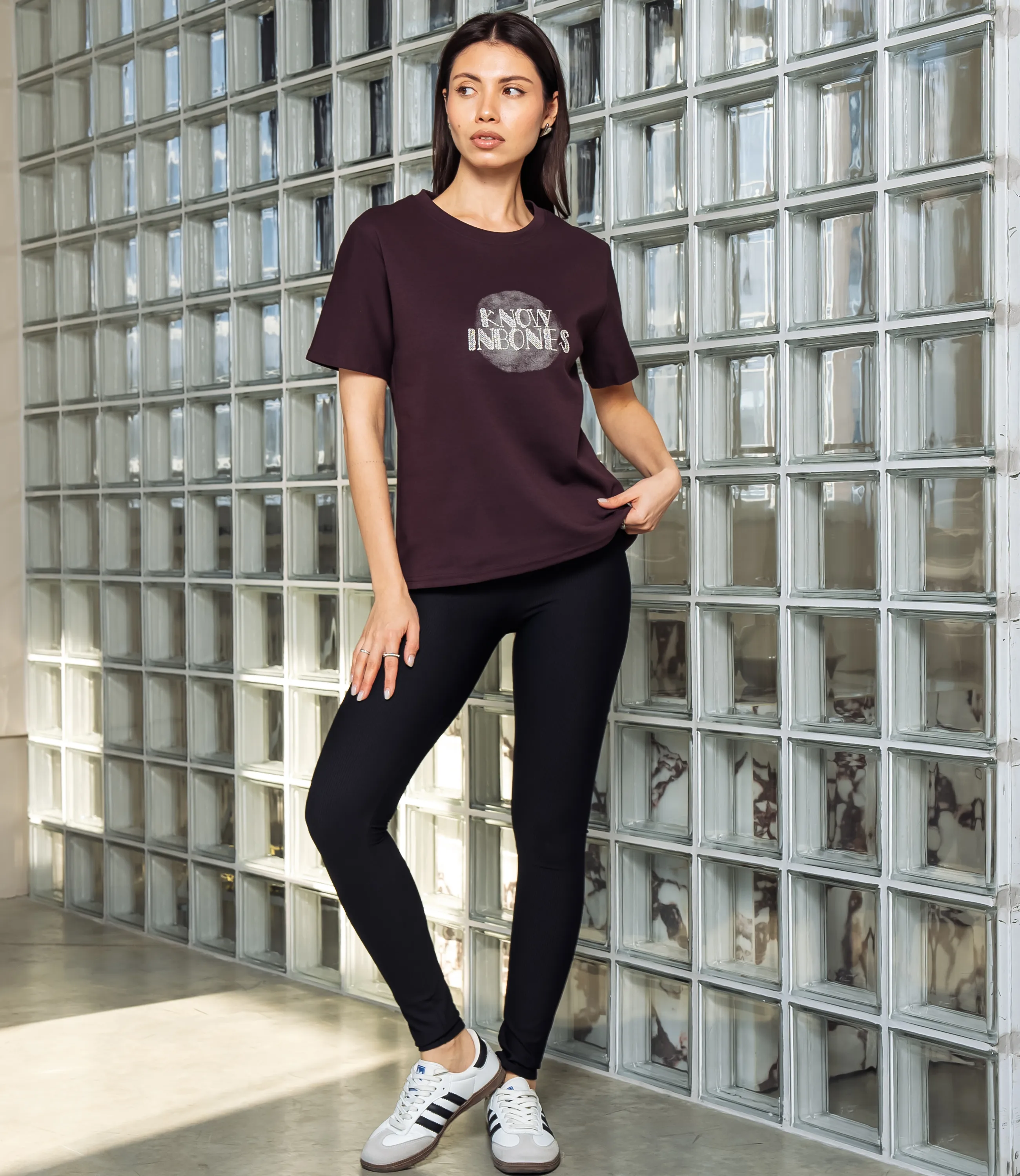 Футболка #КТ30815, сливовый - фото 4