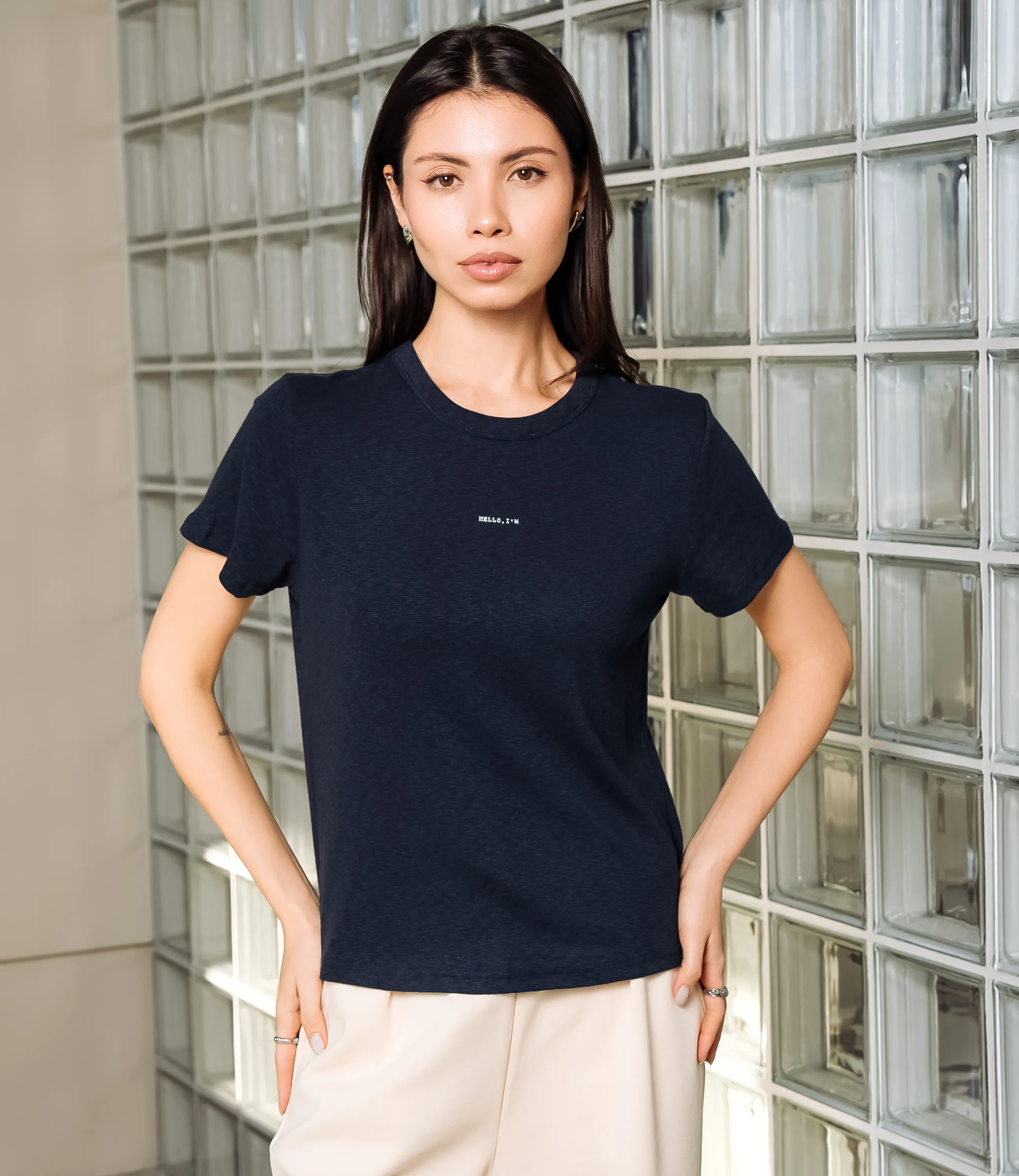 Футболка #КТ8121 (1), тёмно-синий - фото 1