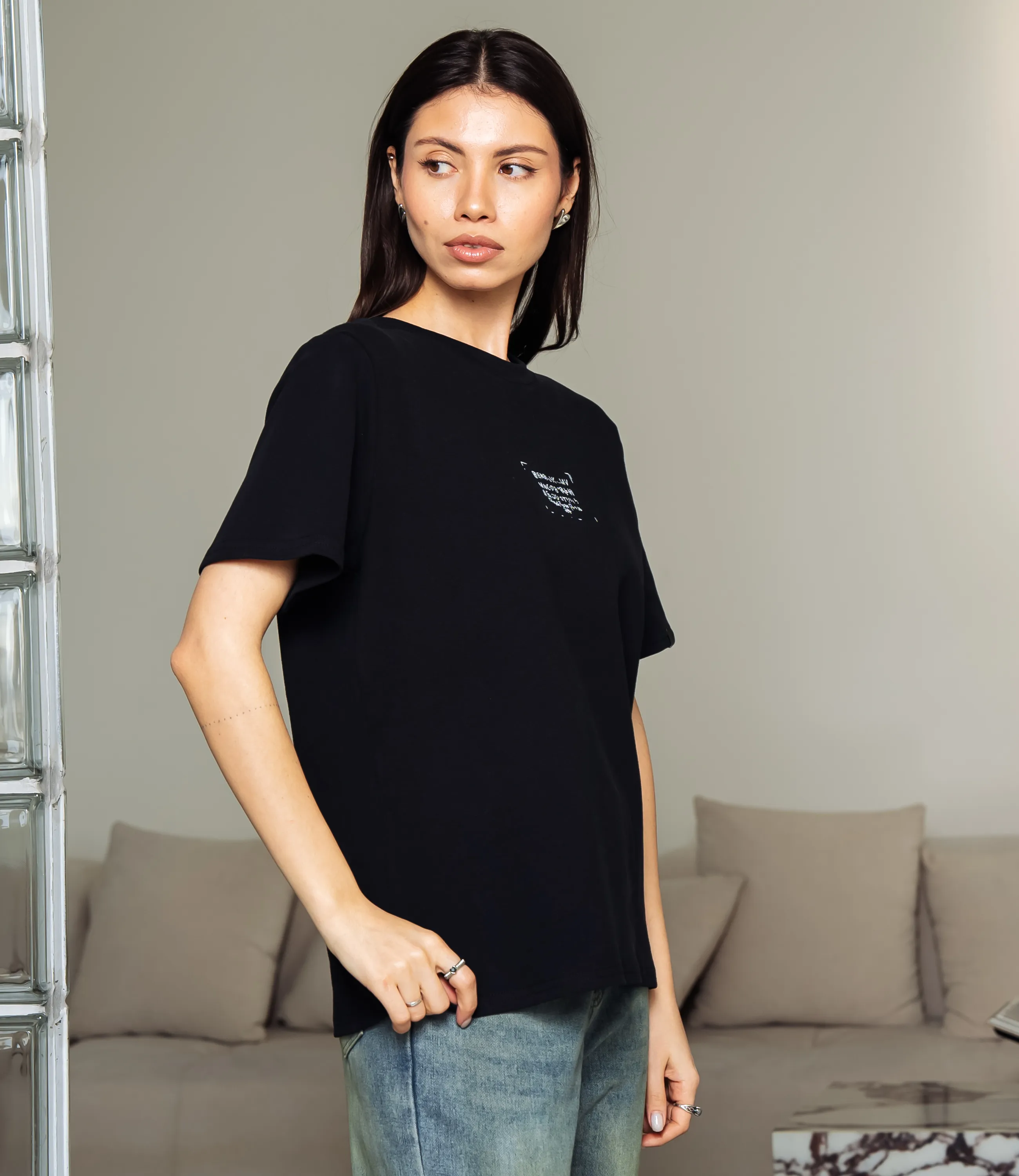 Футболка #КТ6115 (5), чёрный - фото 2