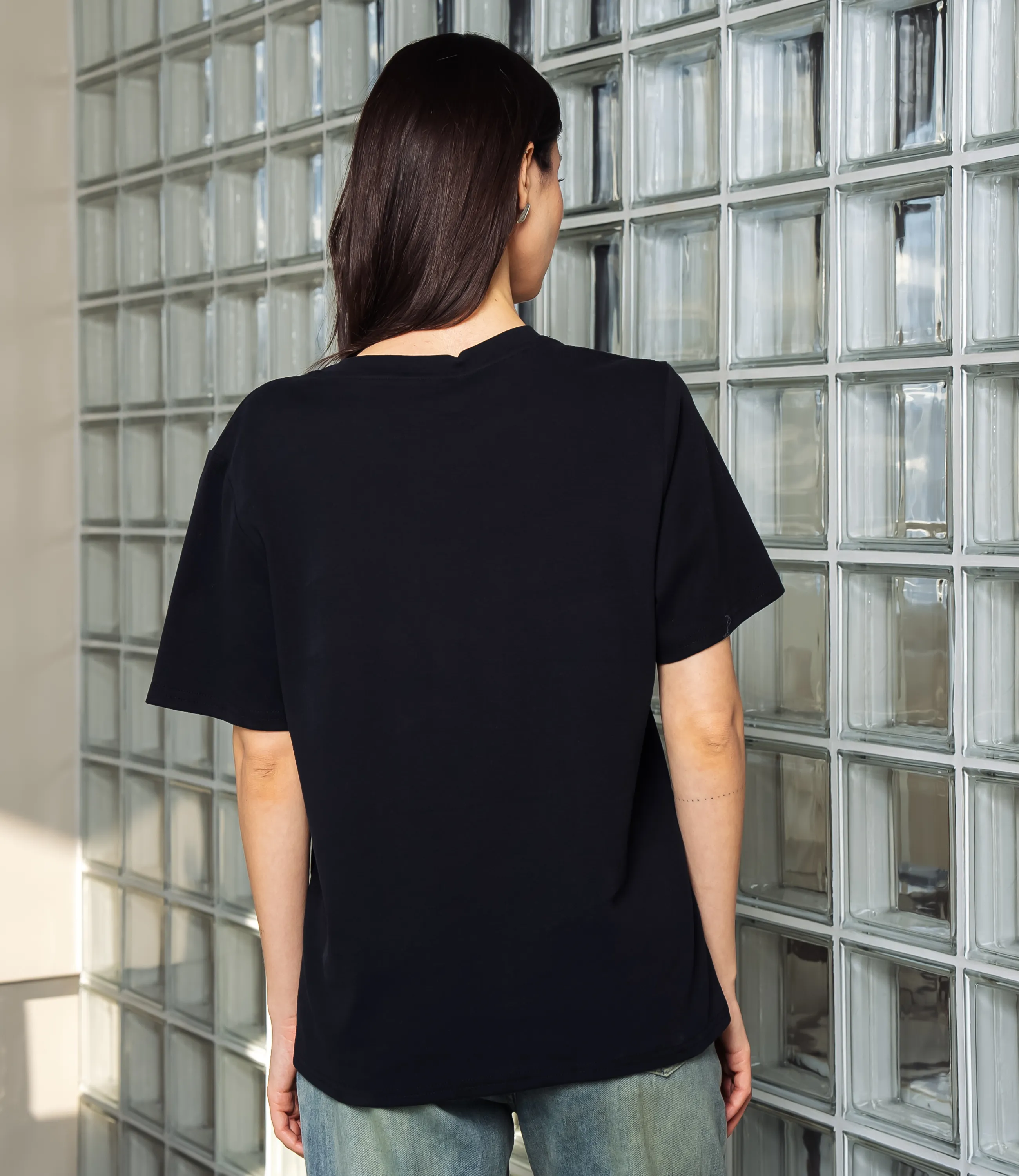 Футболка #КТ6126, чёрный - фото 3