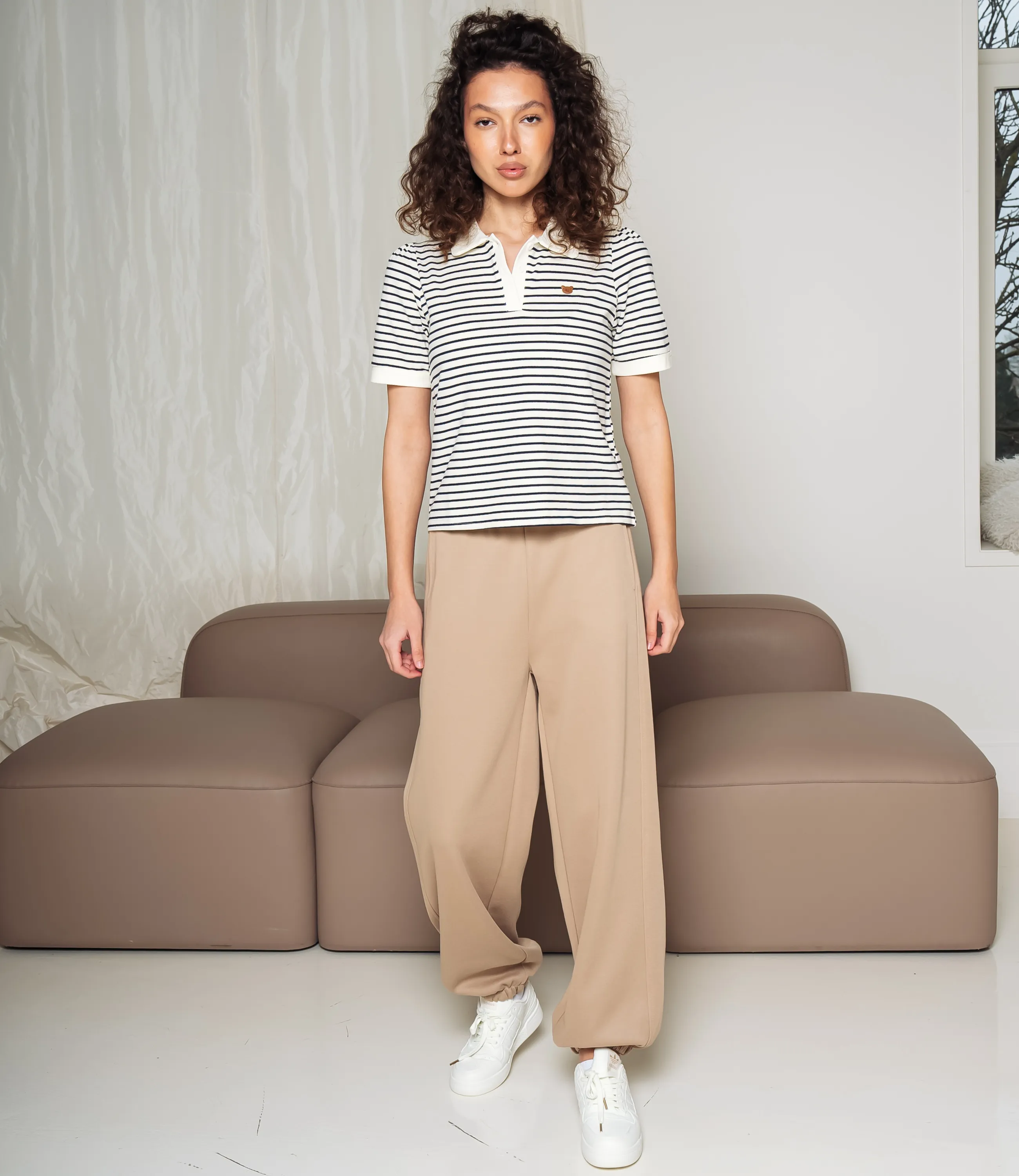 Футболка #КТ1002 (3), тёмно-синий, молочный - фото 4