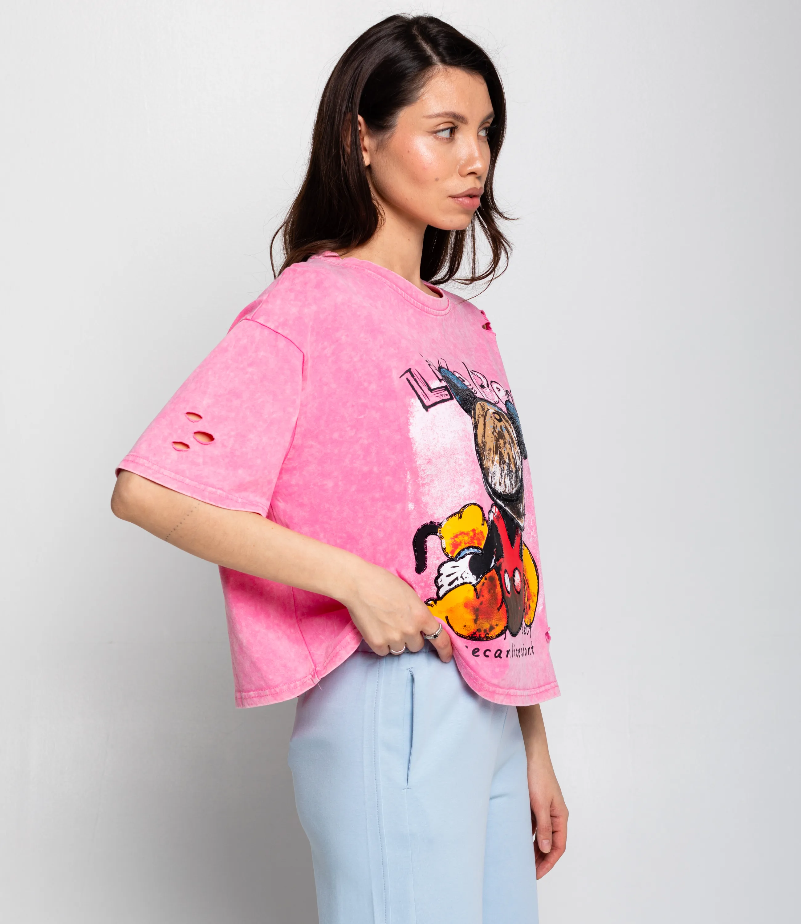 Футболка #КТ591 (1), розовый - фото 2