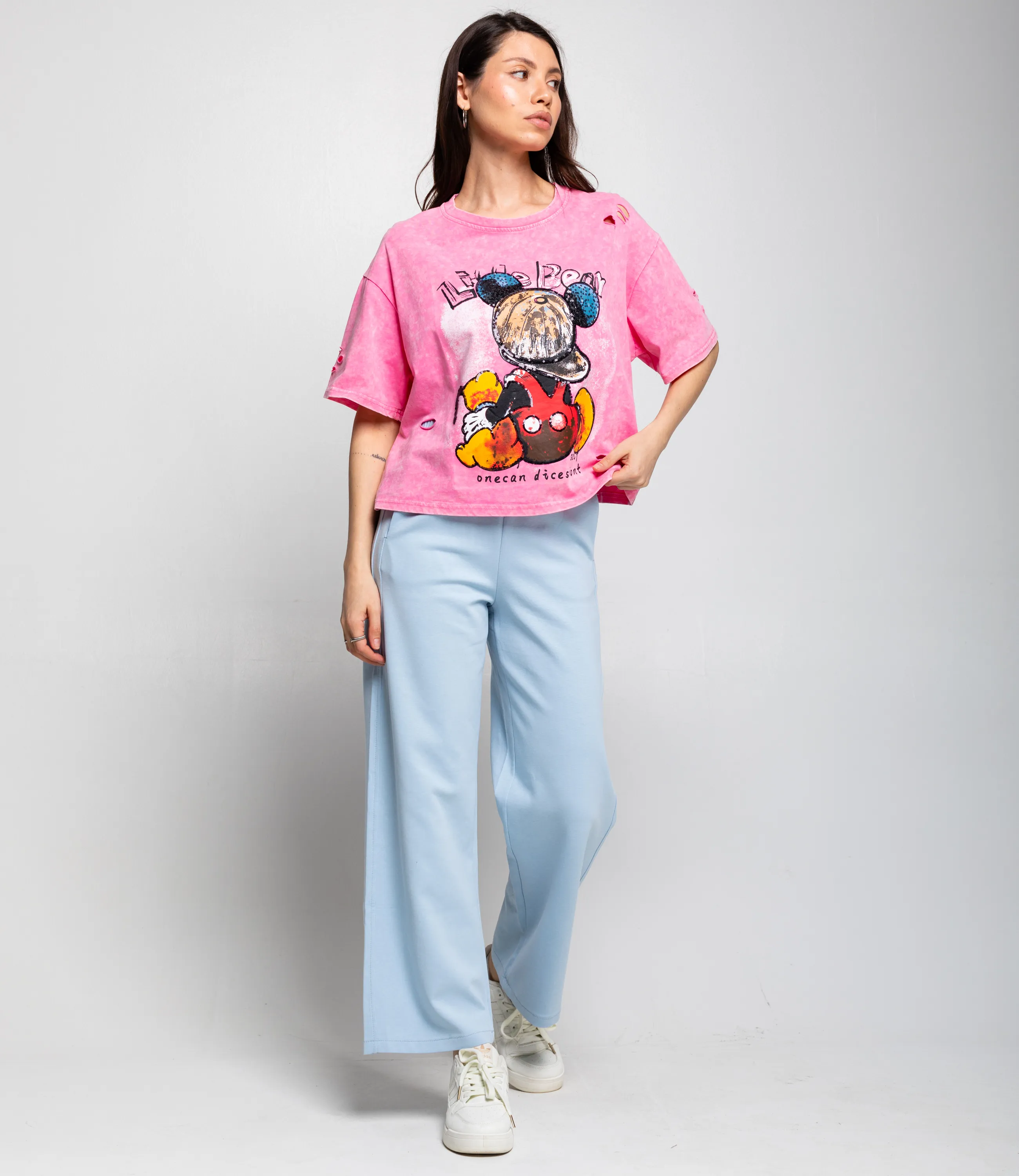 Футболка #КТ591 (1), розовый - фото 4