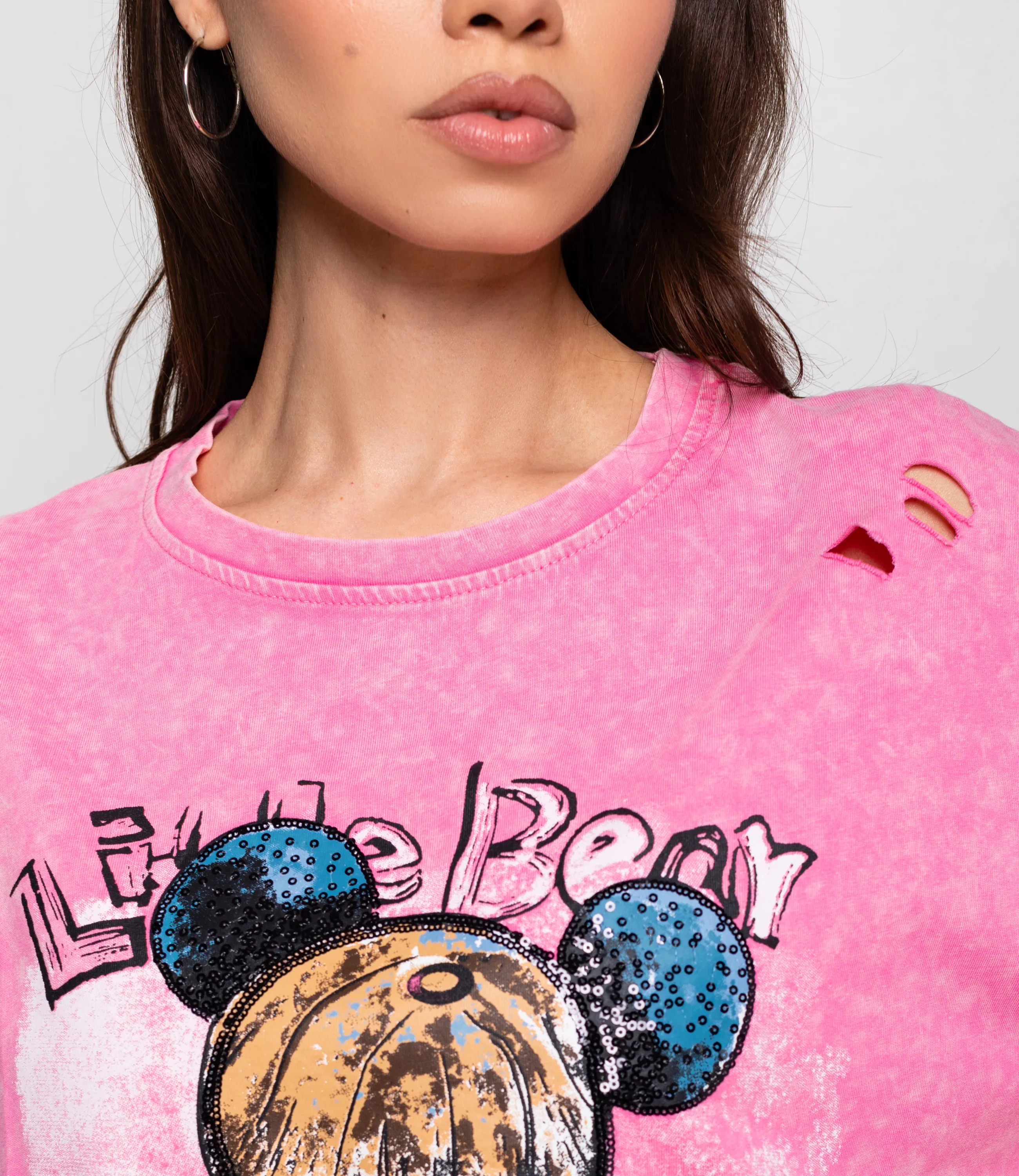 Футболка #КТ591 (1), розовый - фото 5