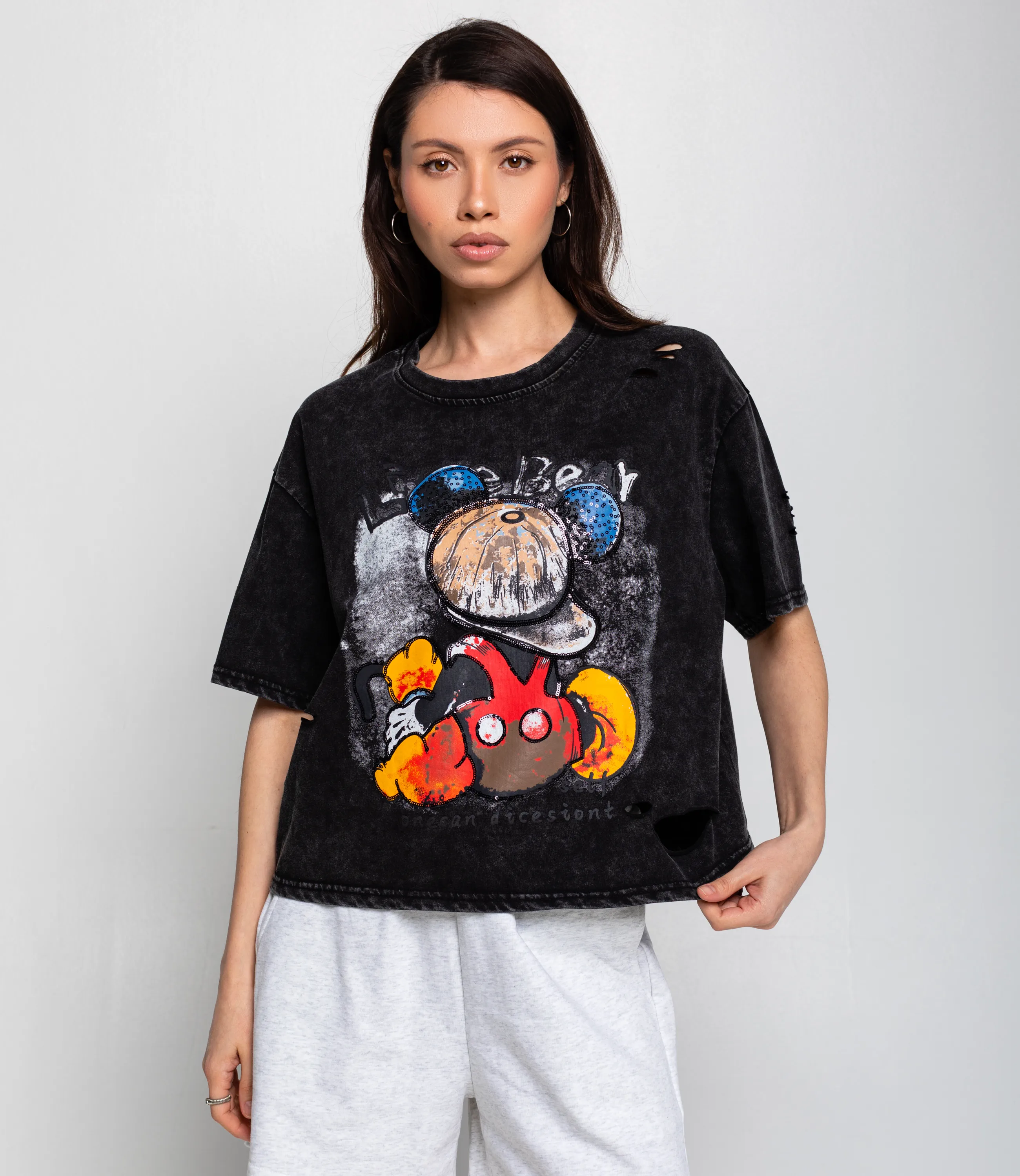 Футболка #КТ591 (1), чёрный - фото 1