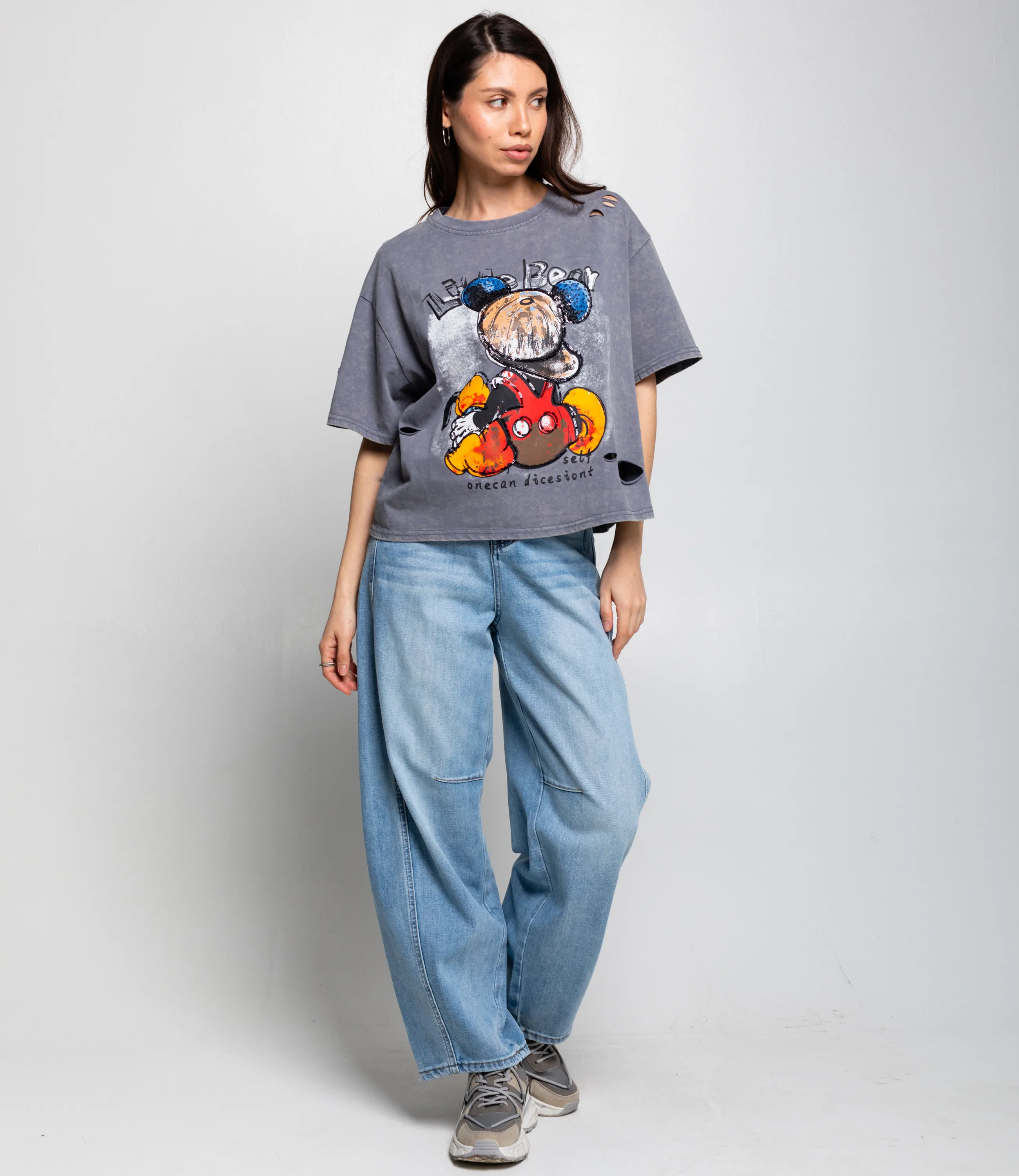 Футболка #КТ591 (1), серый - фото 4