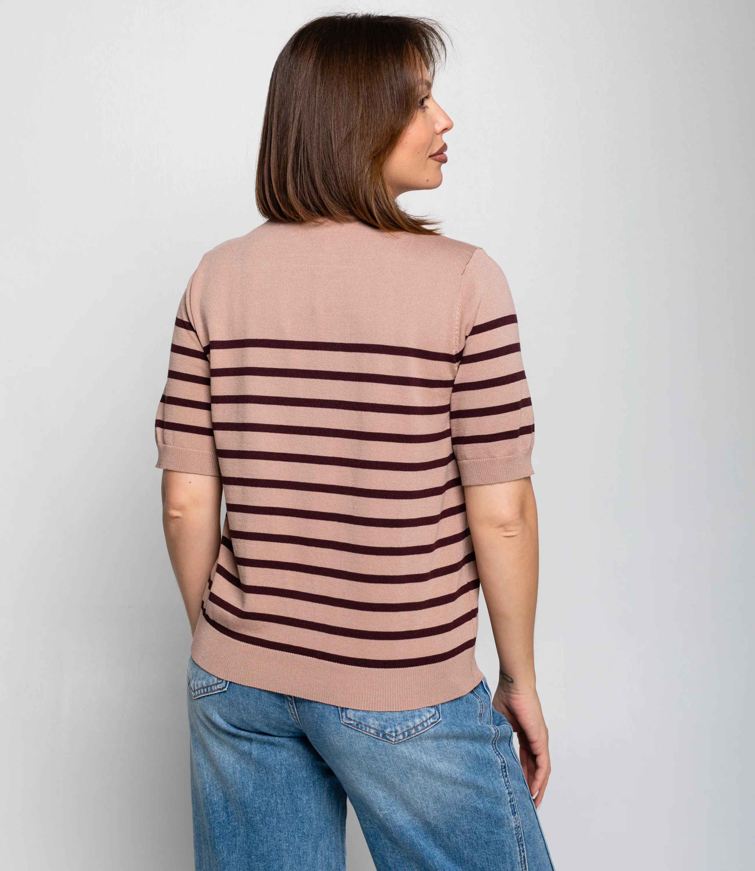 Футболка #ОКТ185002, капучино, шоколадный - фото 3