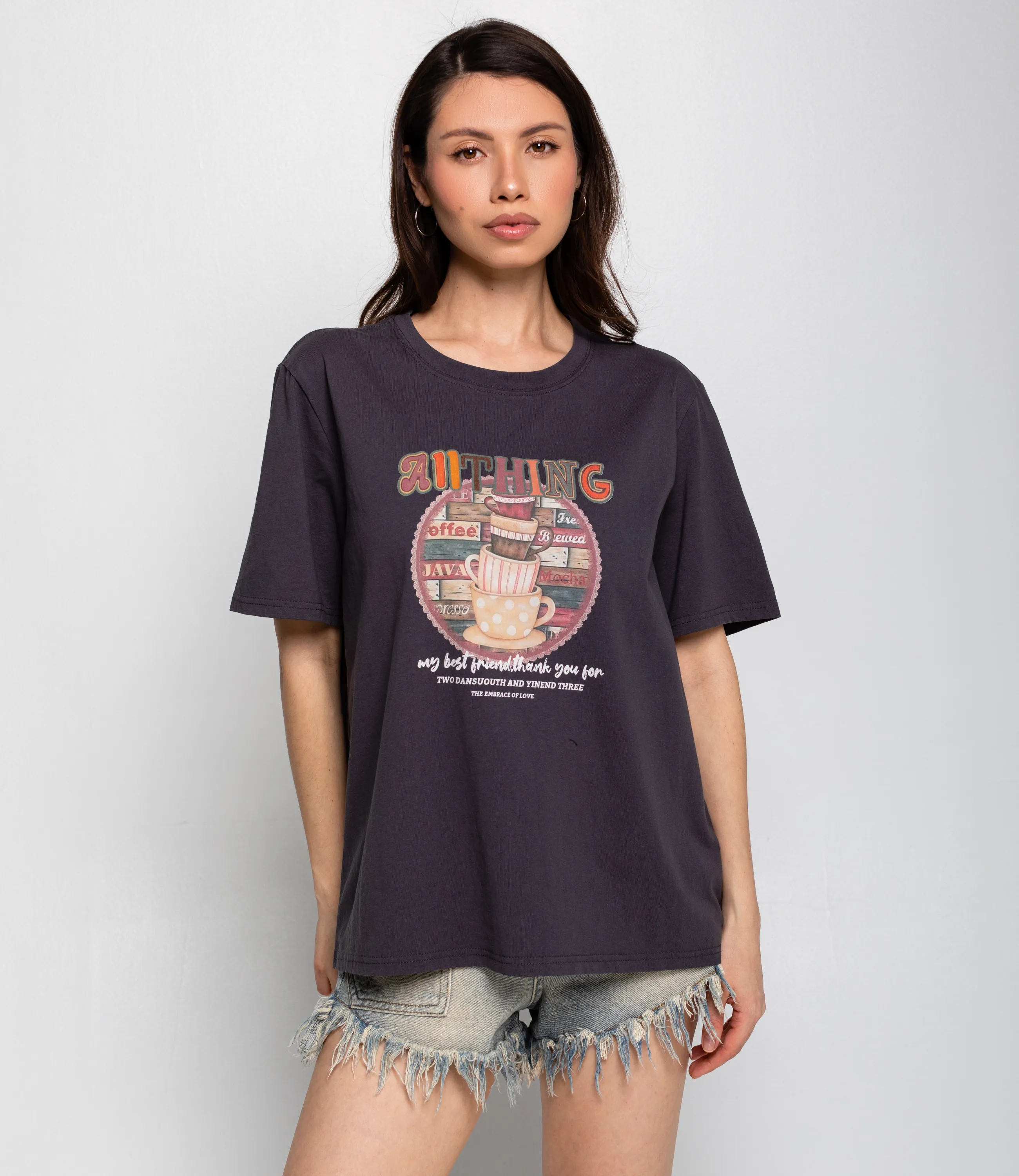 Футболка #КТ2621 (1), графит - фото 1