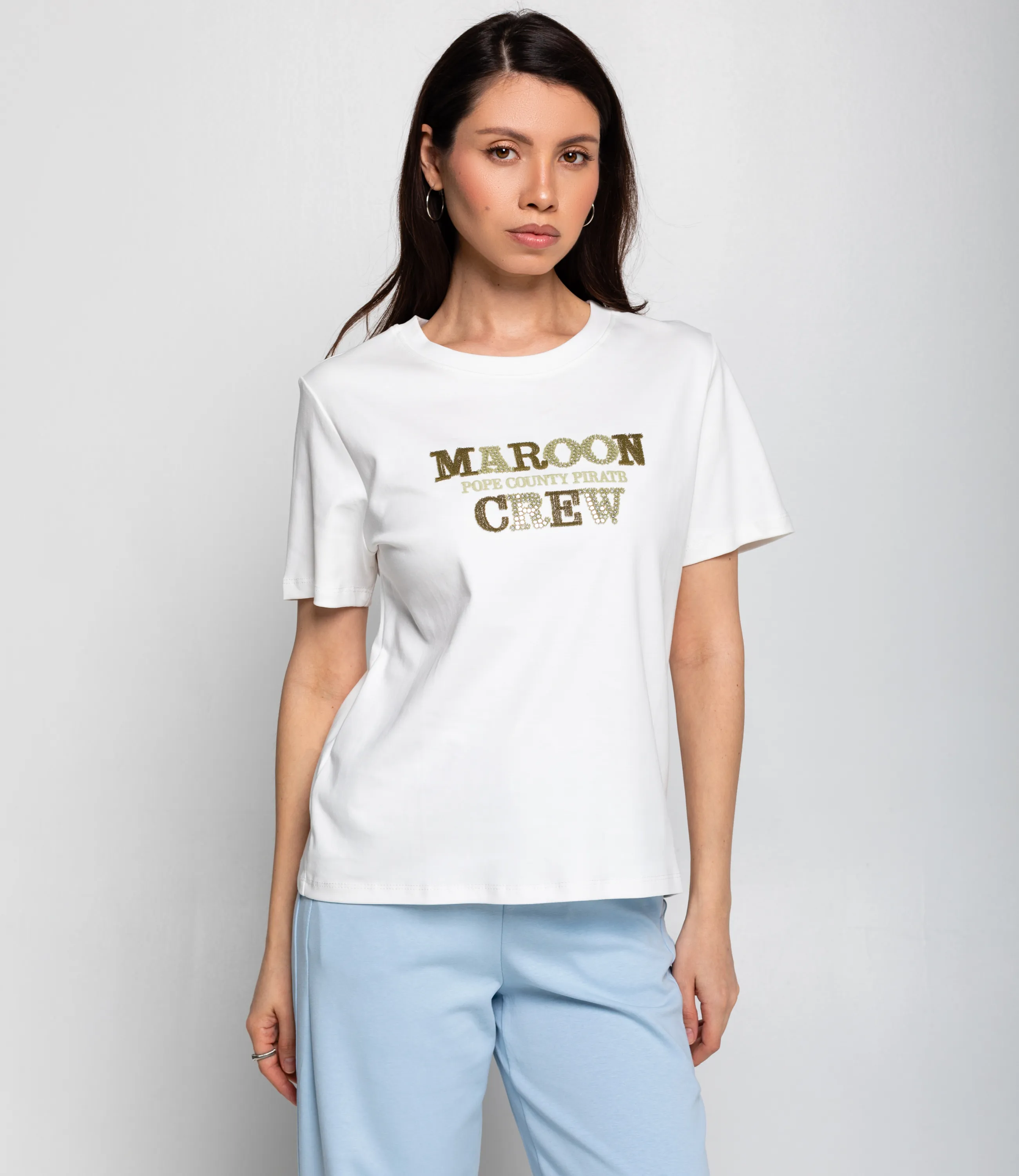 Футболка #КТ6626, белый - фото 1