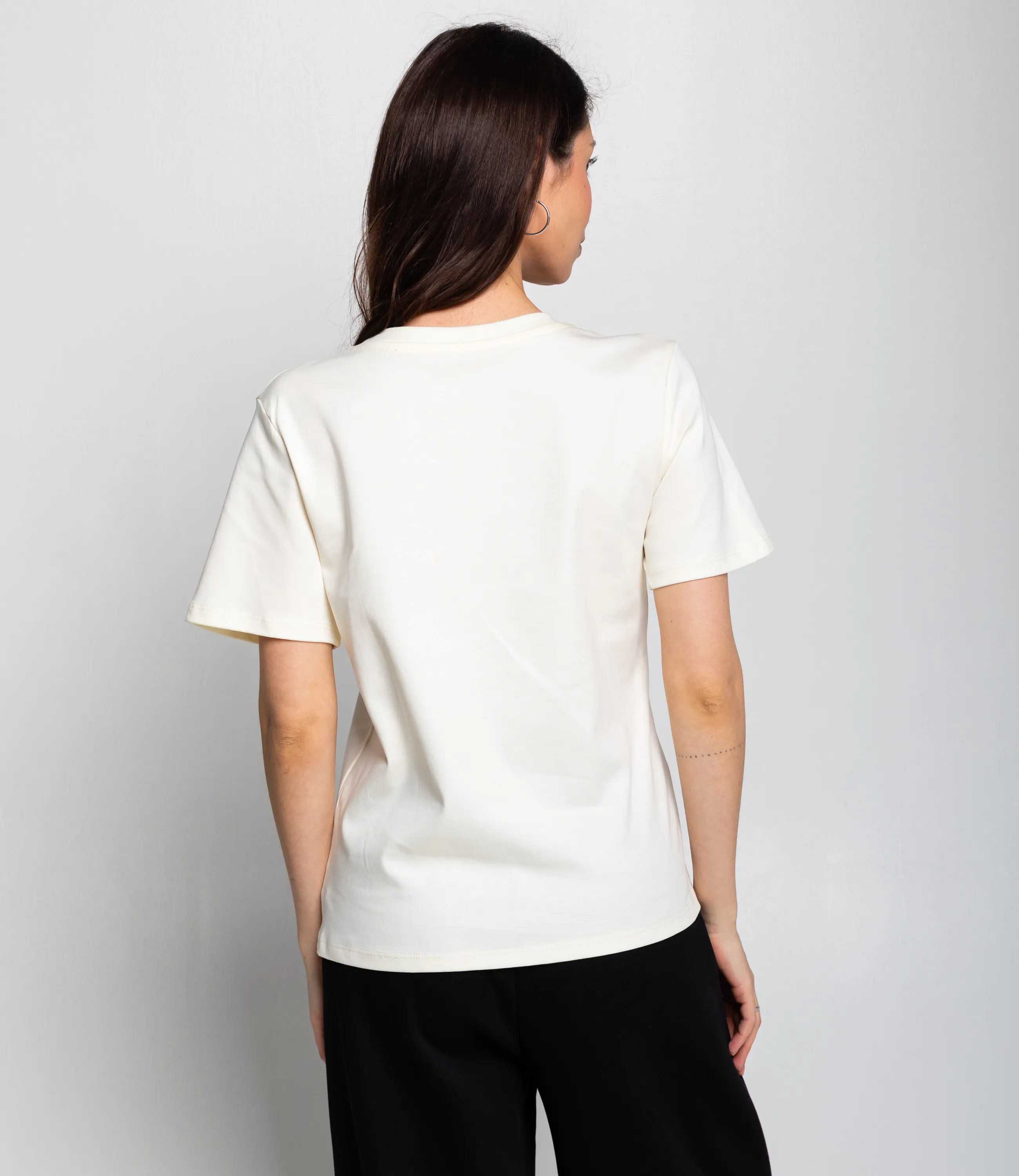 Футболка #КТ6626, кремовый - фото 3