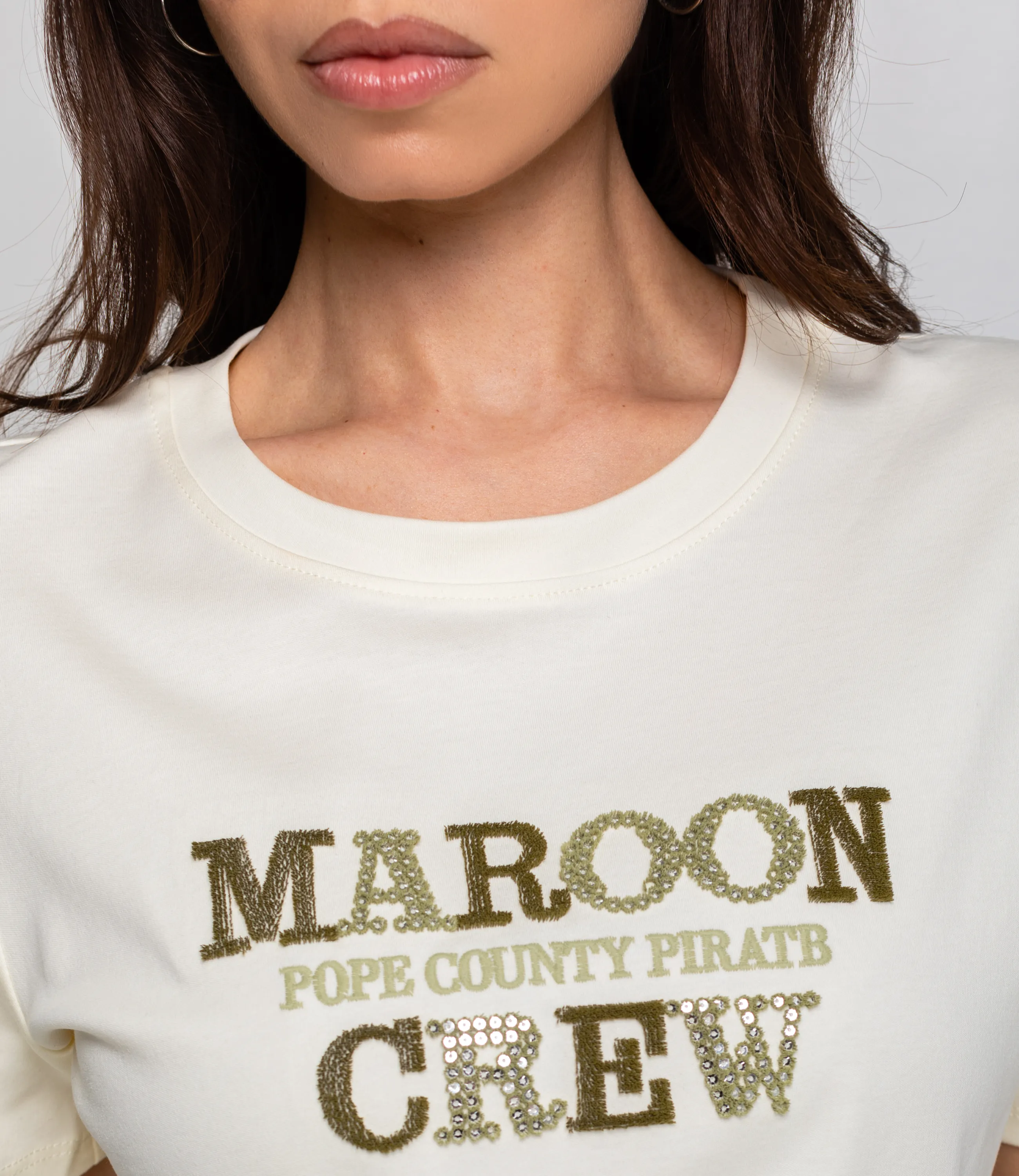 Футболка #КТ6626, кремовый - фото 5