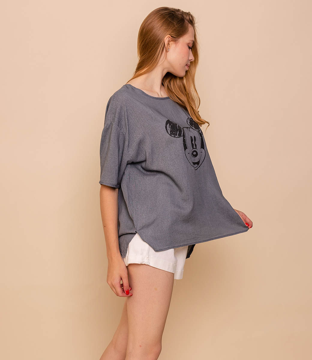 Блузка #КТ1088 (3), серый - фото 4