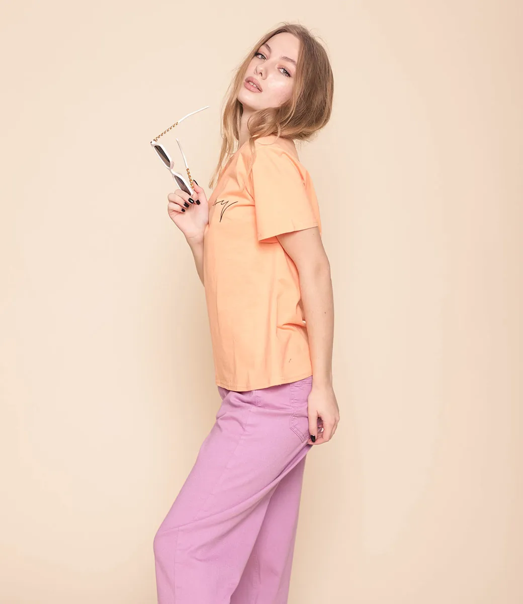 Футболка #925**, оранжевый - фото 2
