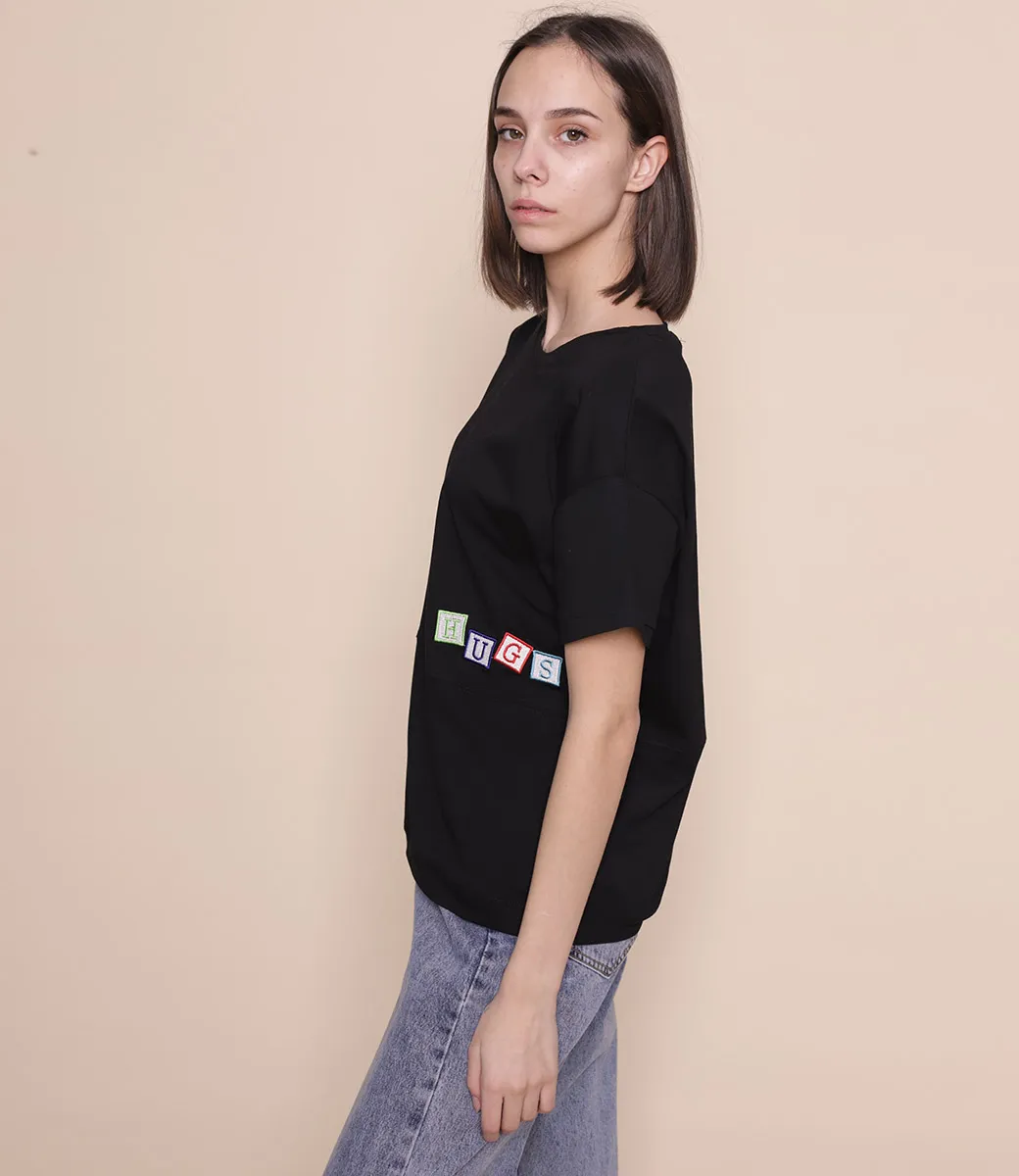 Футболка #F4103, чёрный - фото 2