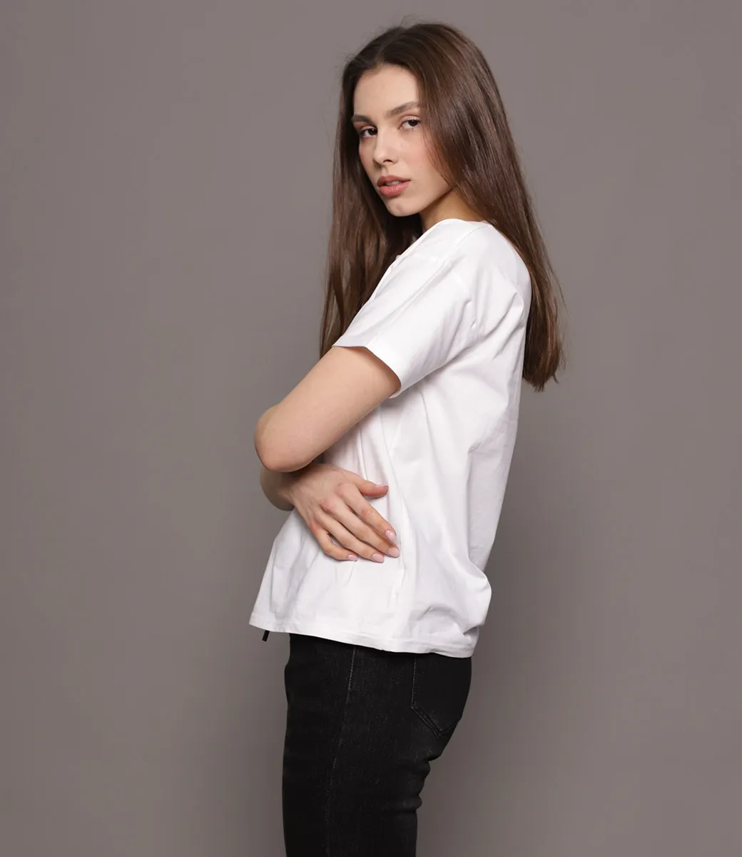 Футболка #В6-1, белый - фото 2