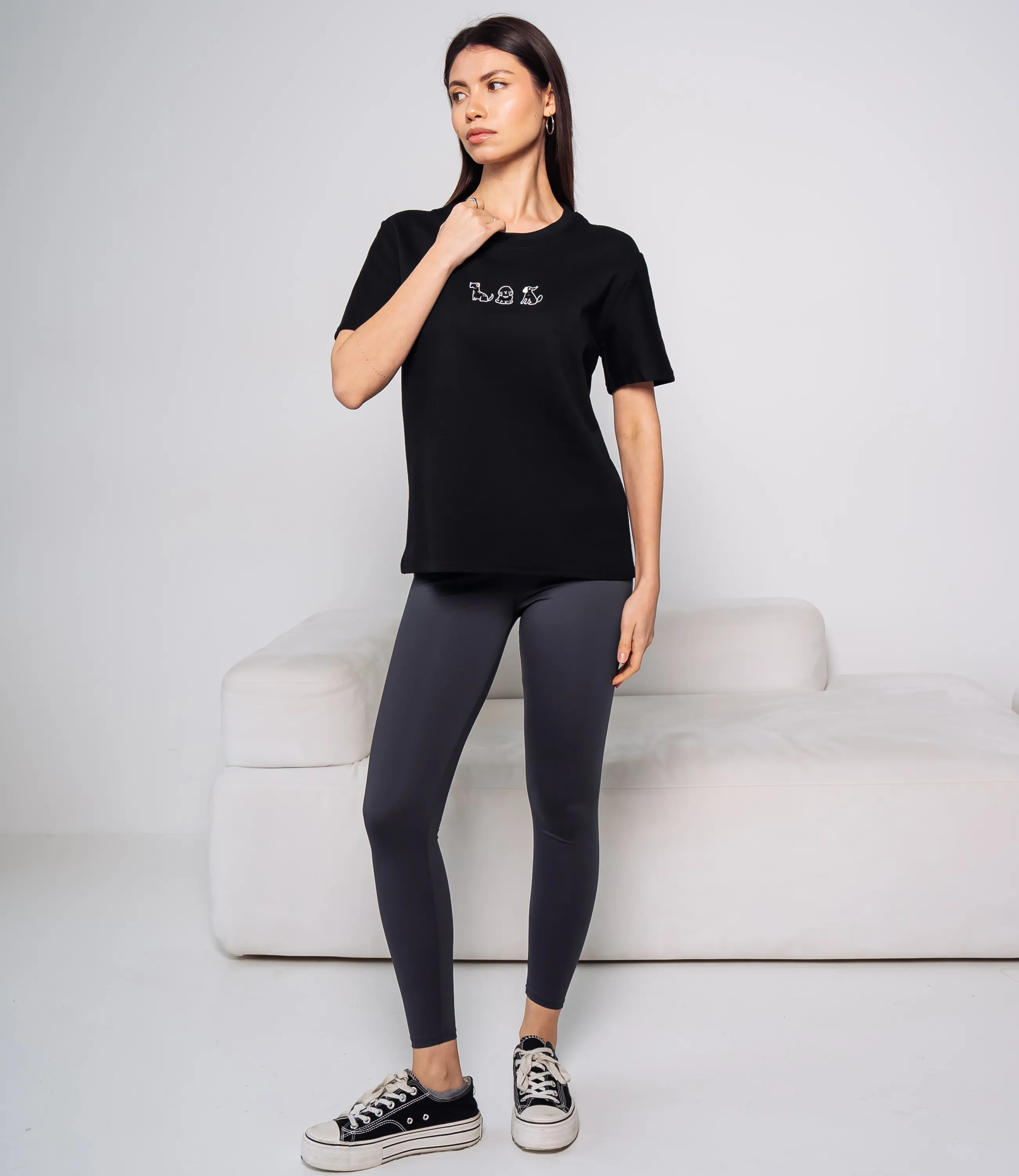 Футболка #КТ30816, чёрный - фото 4