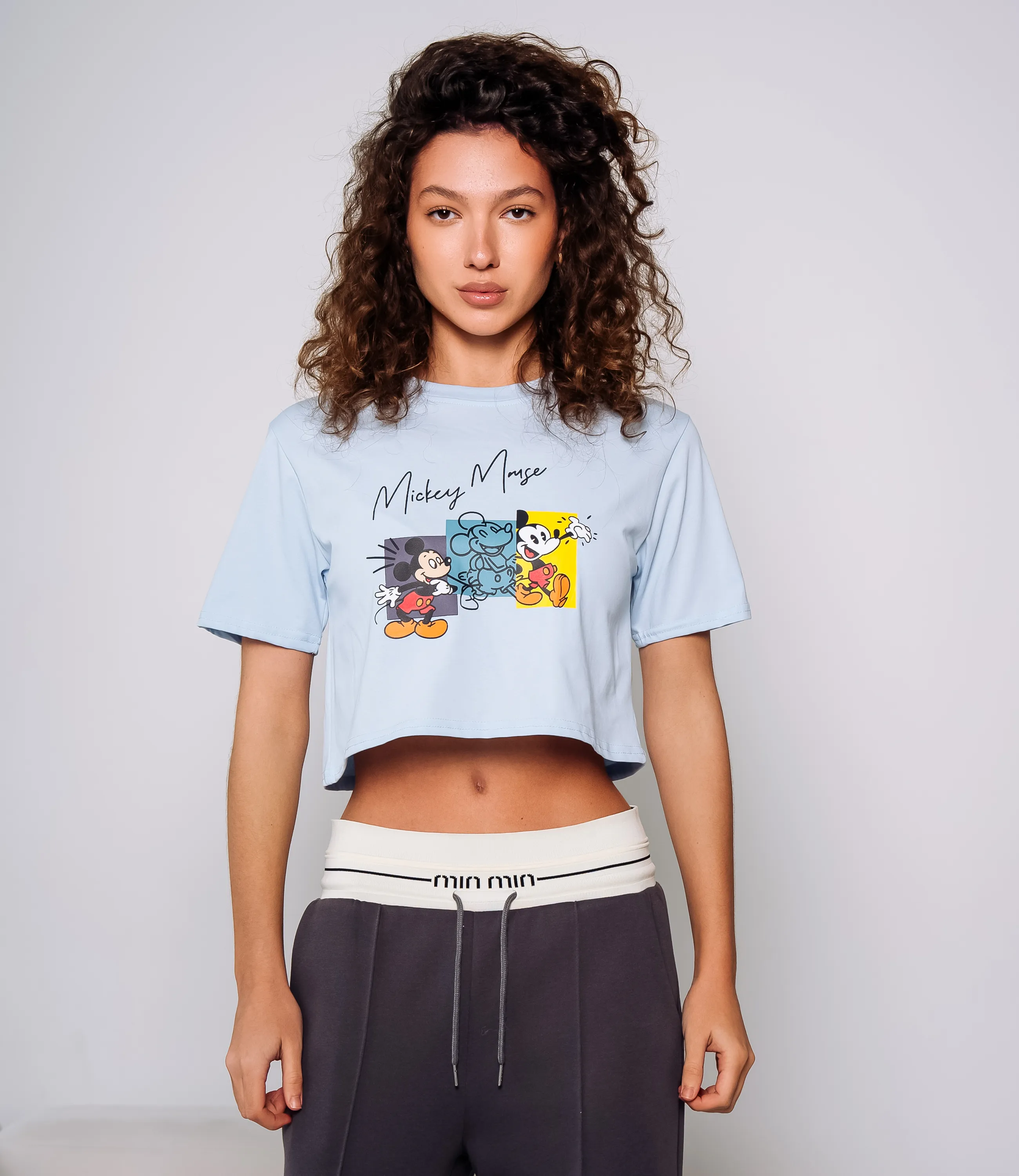 Футболка #КТ88813, голубой - фото 1