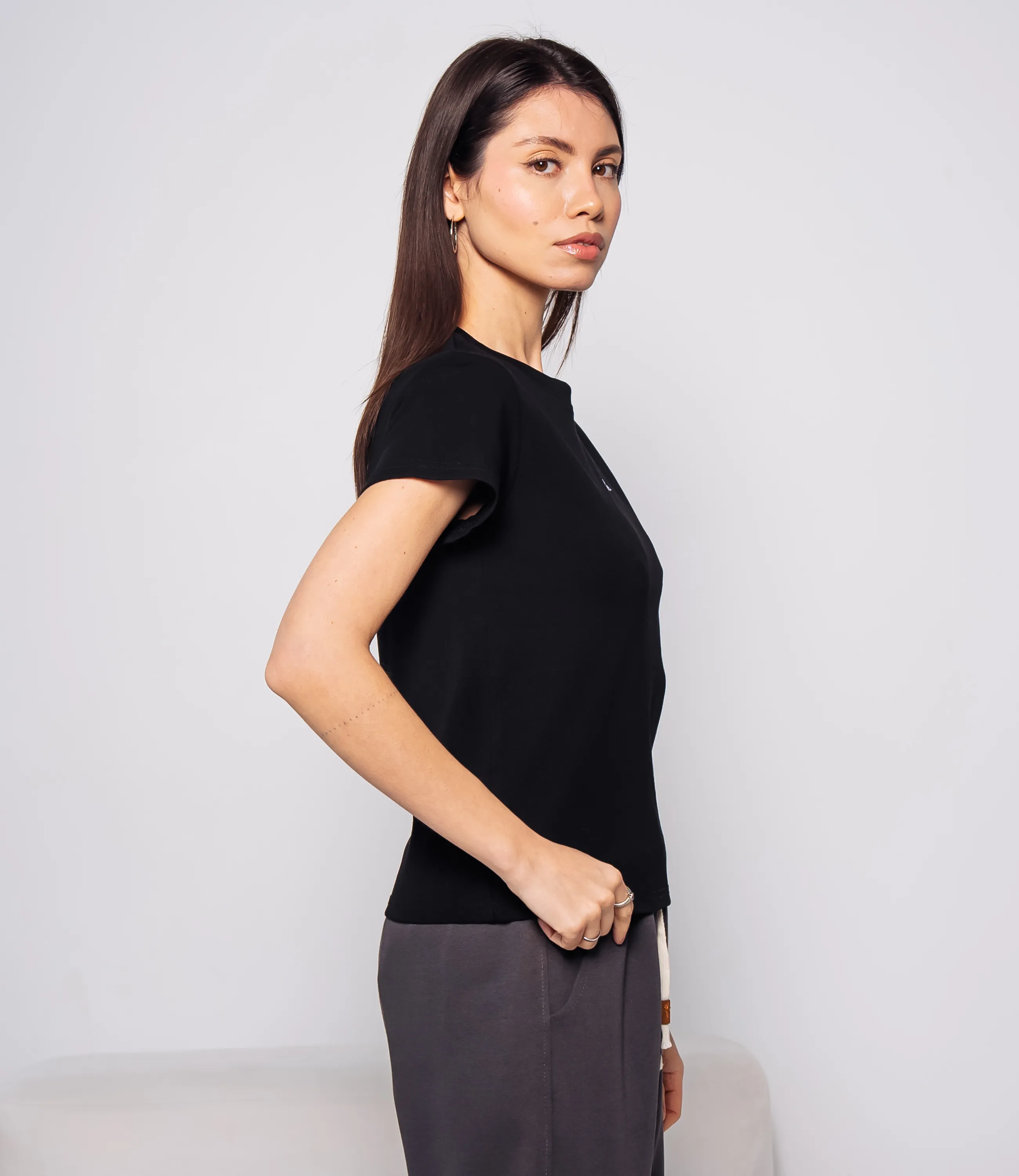 Футболка #КТ250362, чёрный - фото 2