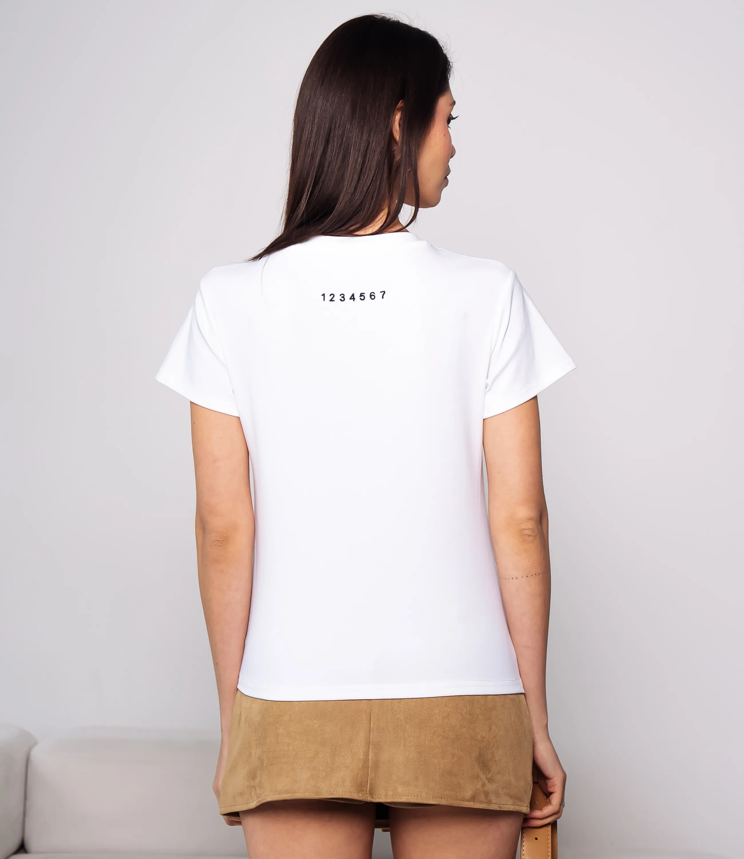 Футболка #КТ250360, молочный - фото 3