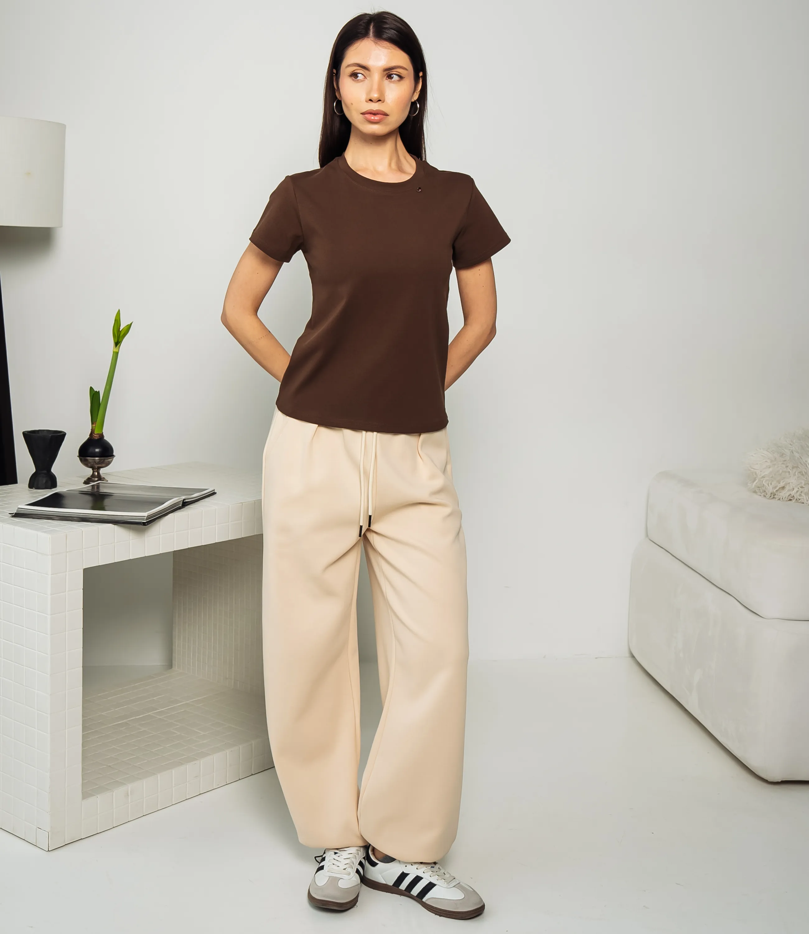 Футболка #КТ250360, тёмный хаки - фото 4