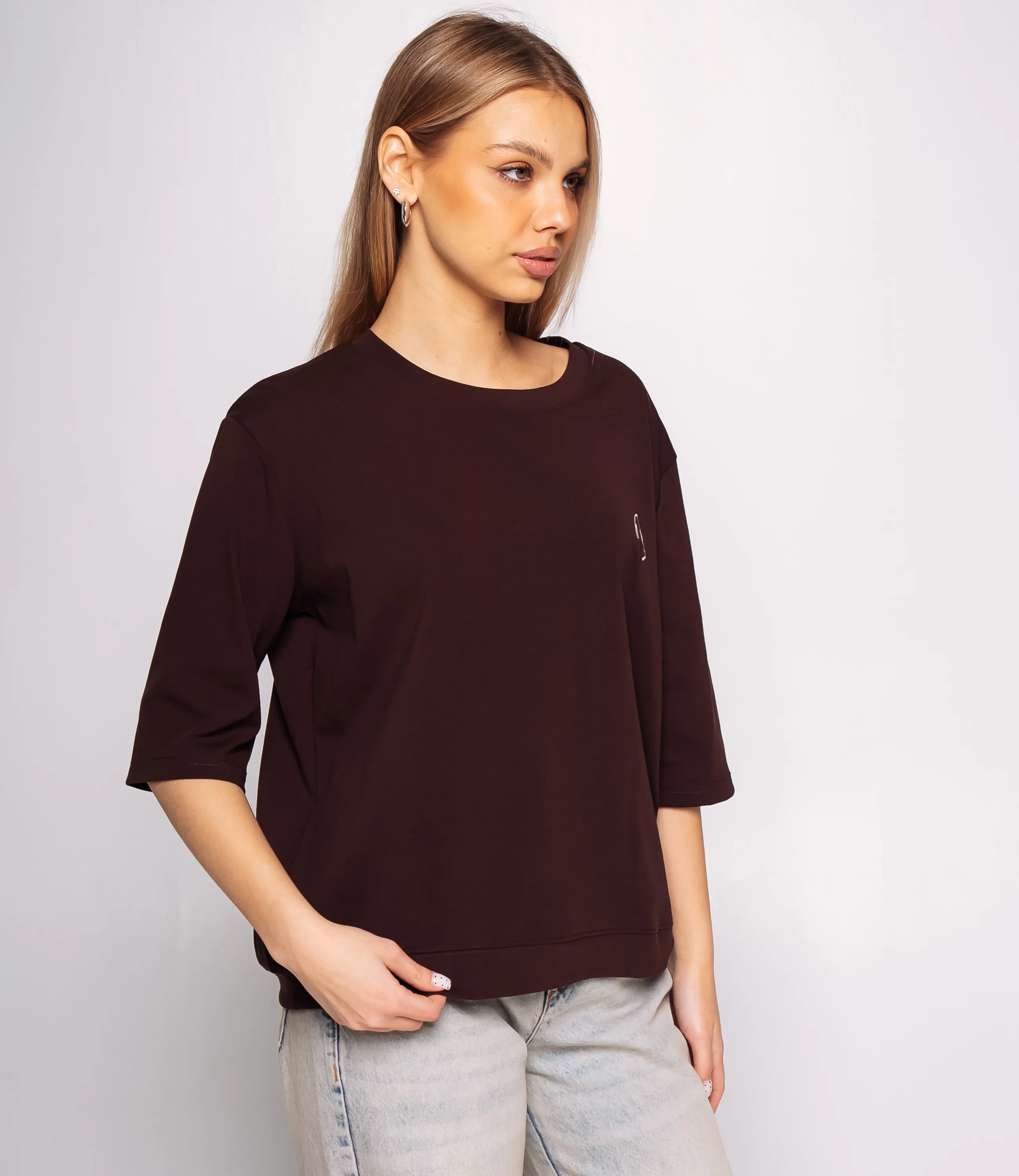 Футболка #КТ0467-51, шоколадный - фото 2