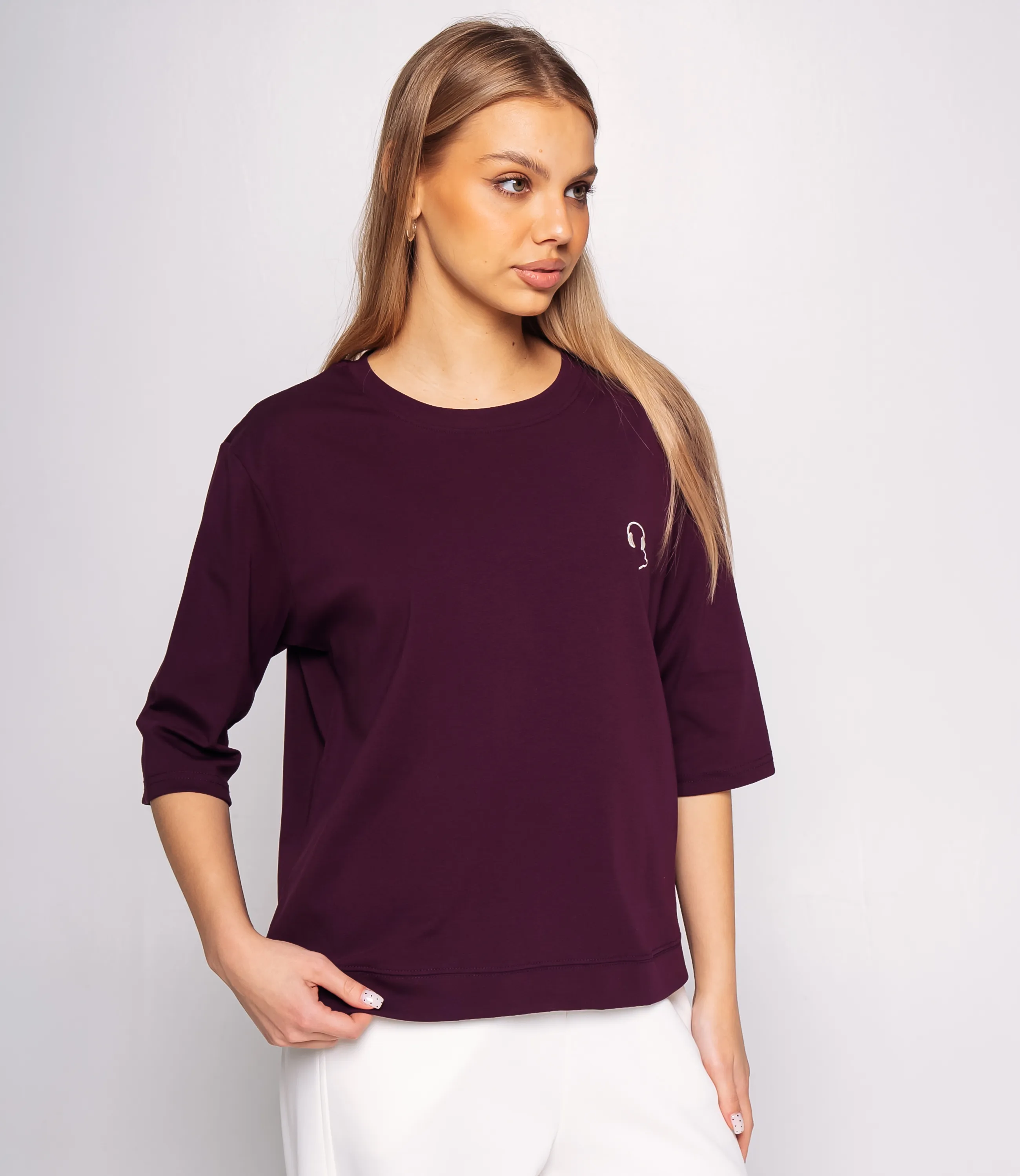 Футболка #КТ0467-51, фиолетовый - фото 2