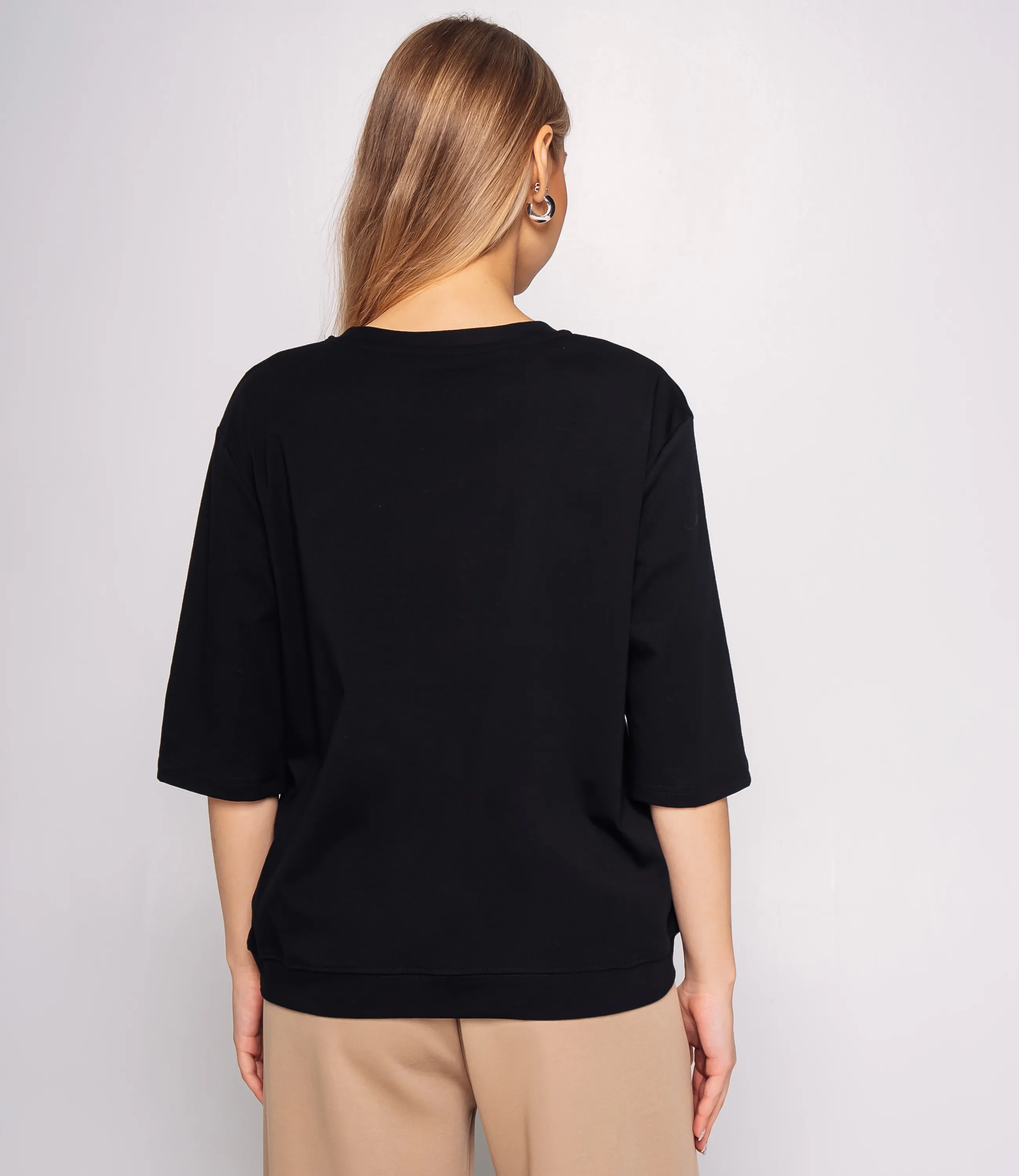 Футболка #КТ0467-51, чёрный - фото 3