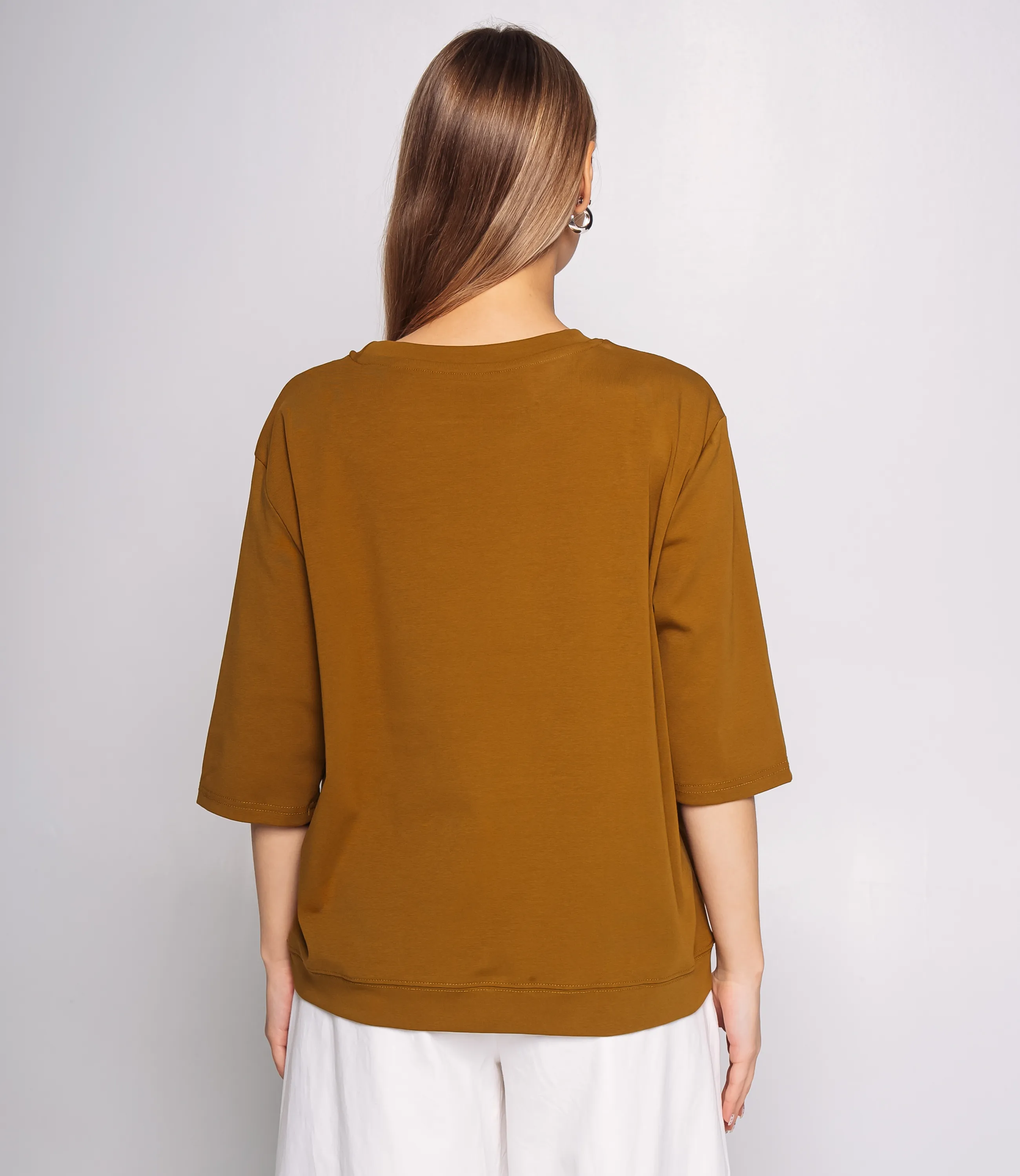 Футболка #КТ0467-51, хаки - фото 3