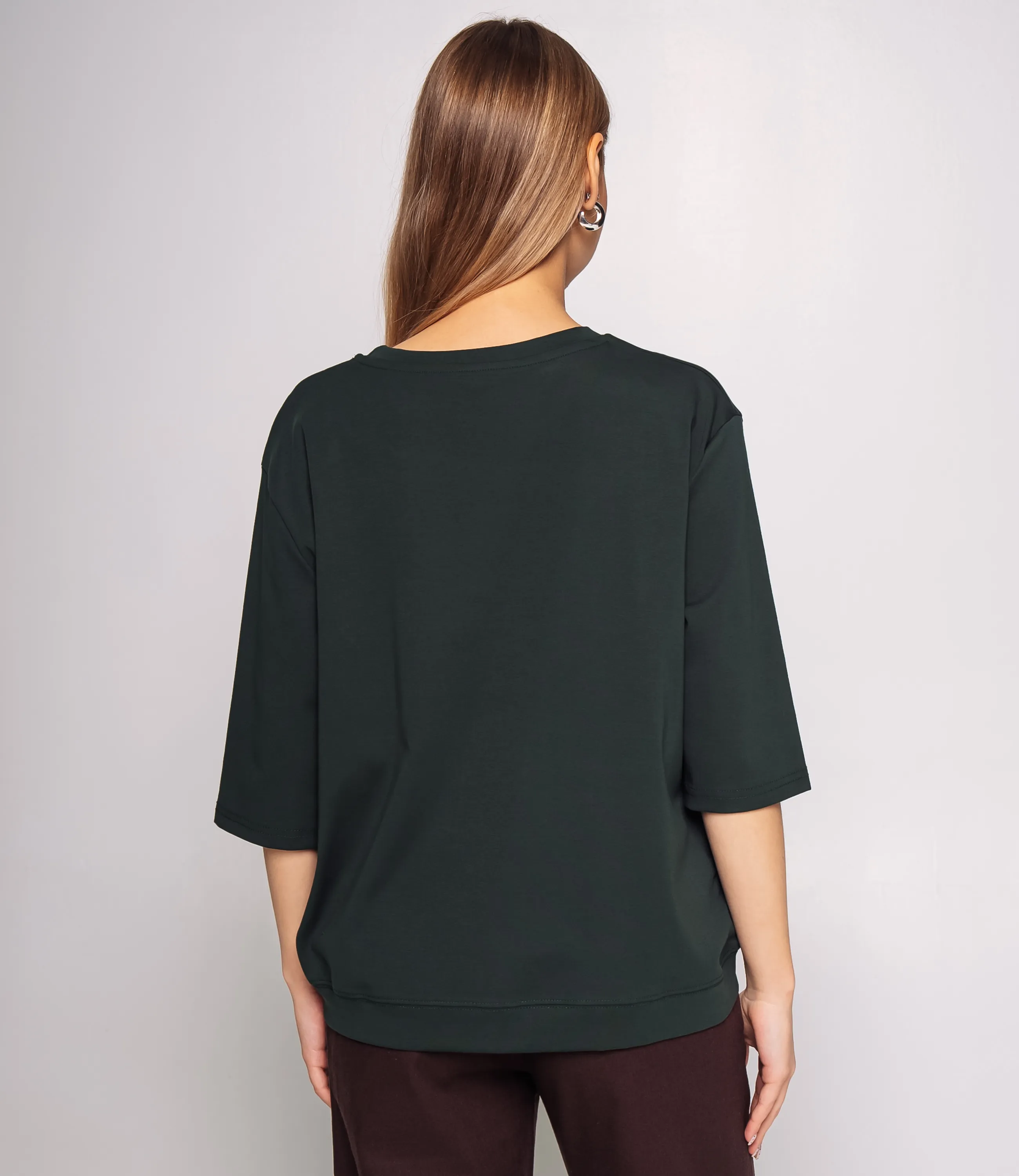 Футболка #КТ0467-51, изумрудный - фото 3