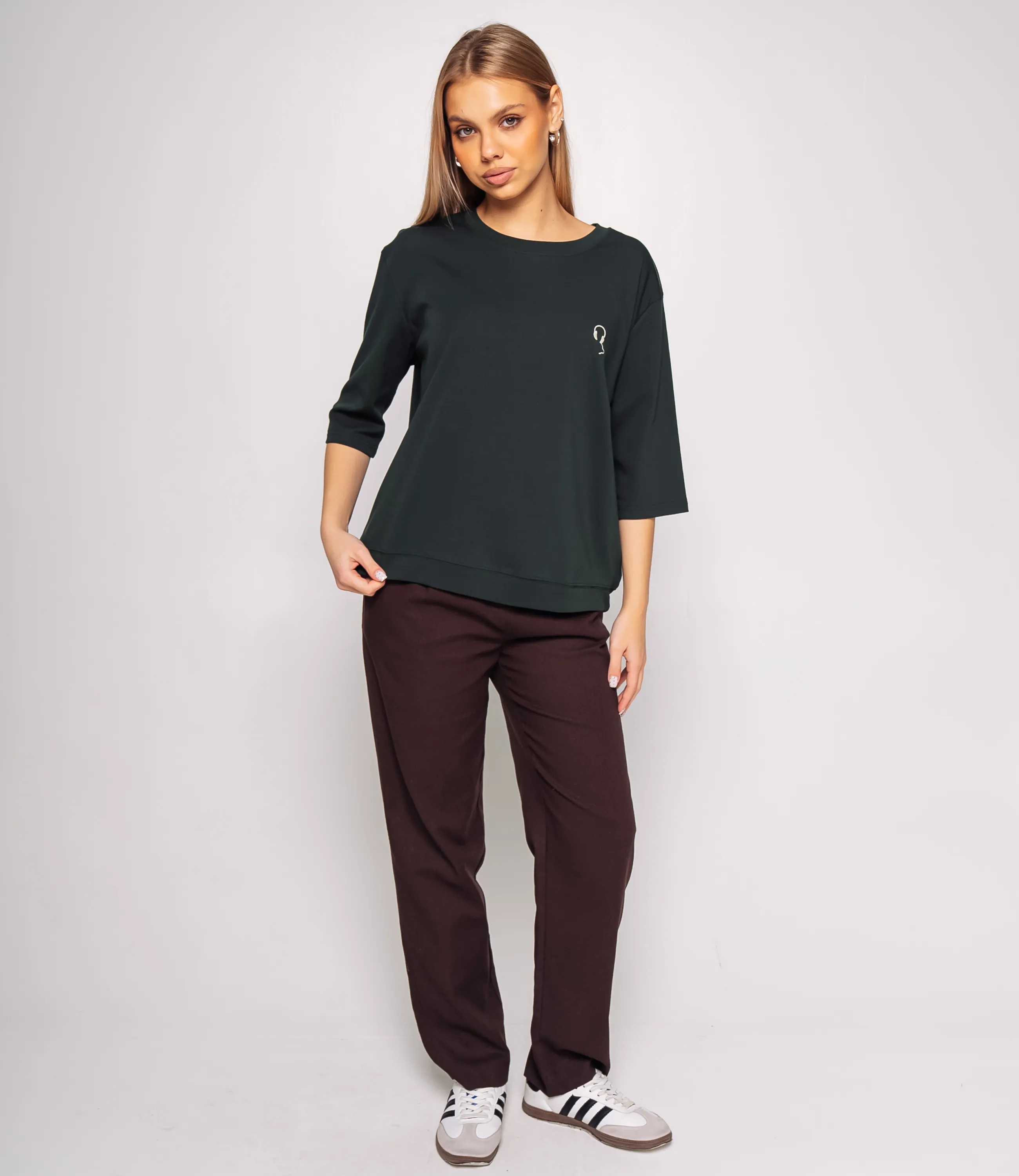 Футболка #КТ0467-51, изумрудный - фото 4