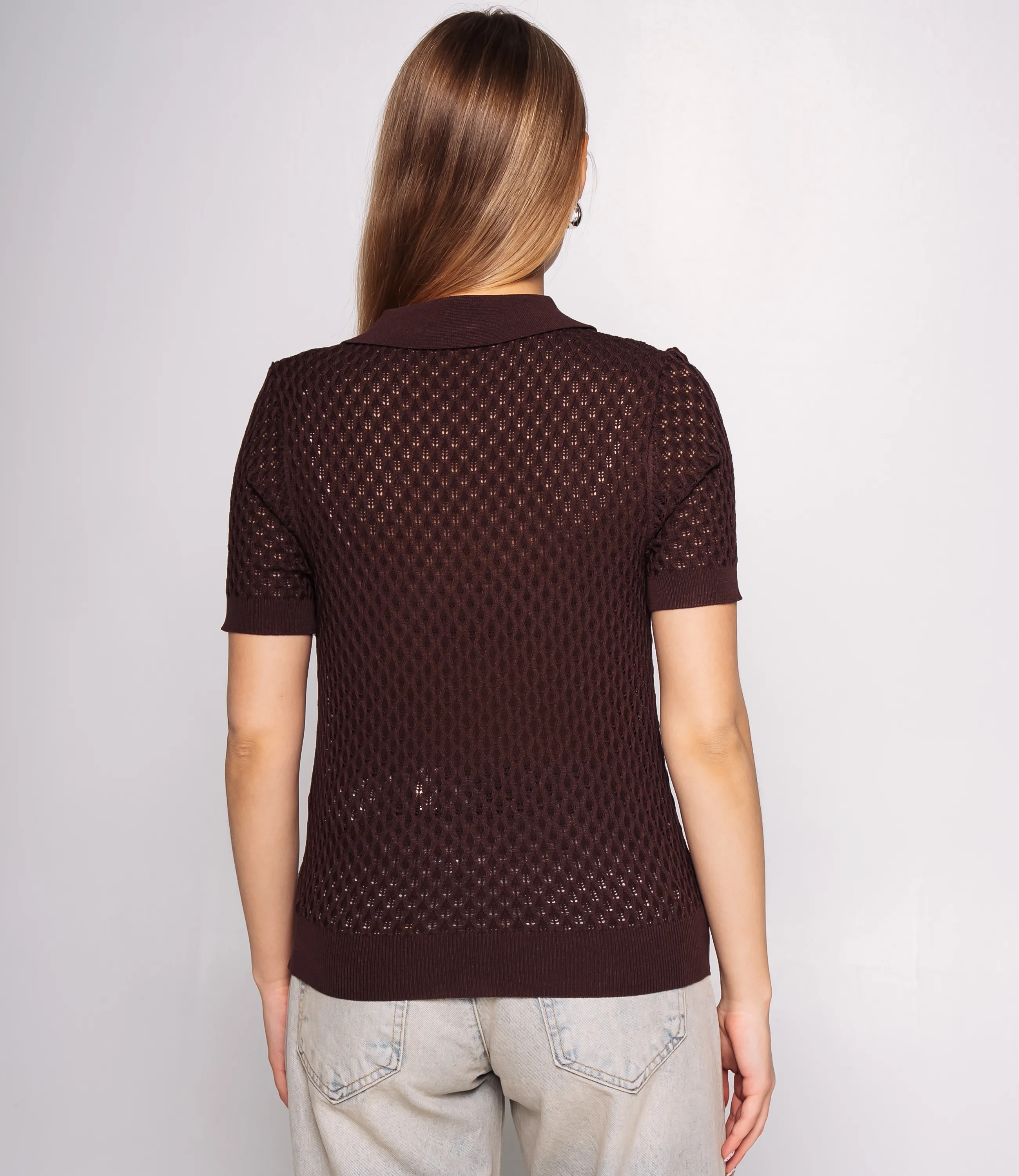 Футболка #КТ812 (8), шоколадный - фото 3