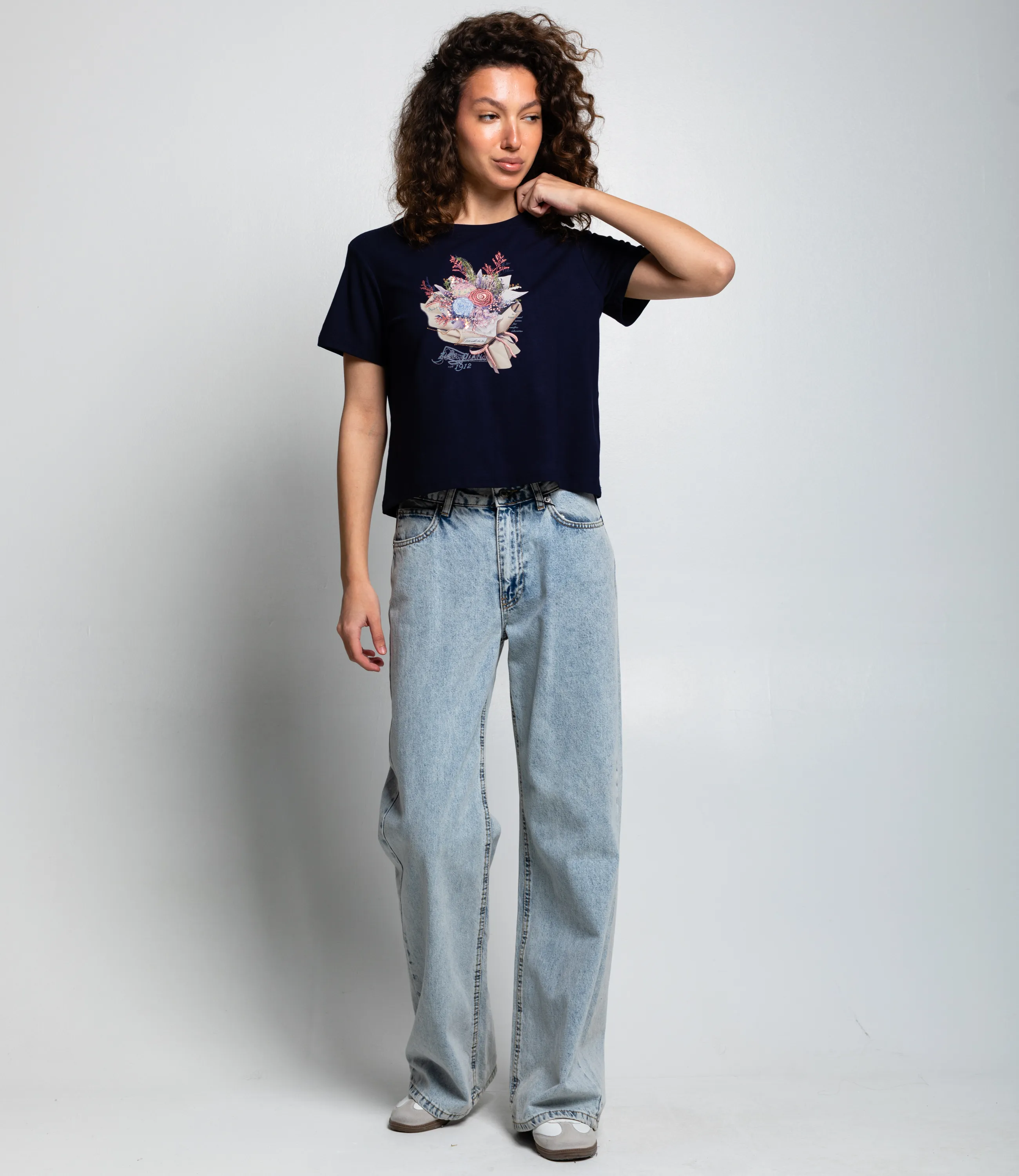 Футболка #КТ511 (5), тёмно-синий - фото 4